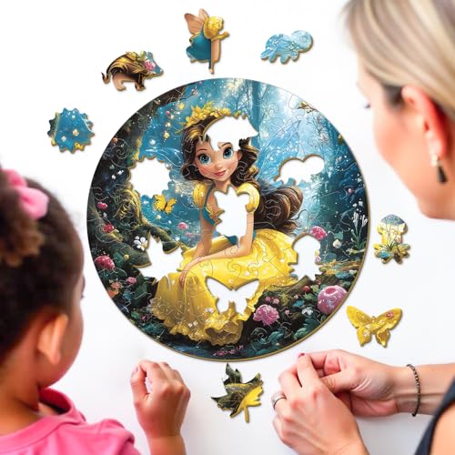 Forest Princess 50 Pieces Kids Wood Puzzle - Aeekdook