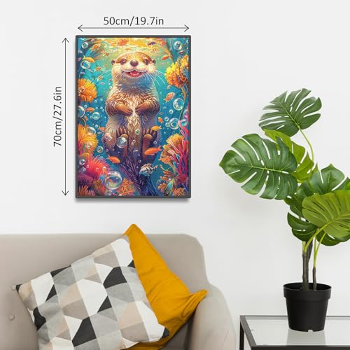 Fantasy Otter 1000 Piece Wooden Jigsaw Puzzle for Adults - Aeekdook