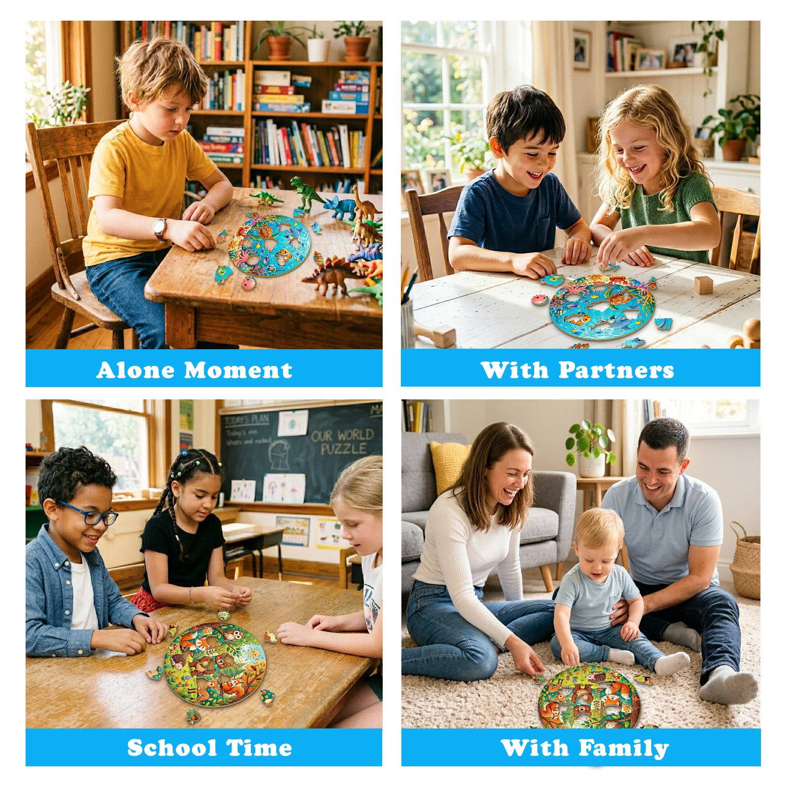 Forests and Oceans Wooden Puzzle for Toddlers
