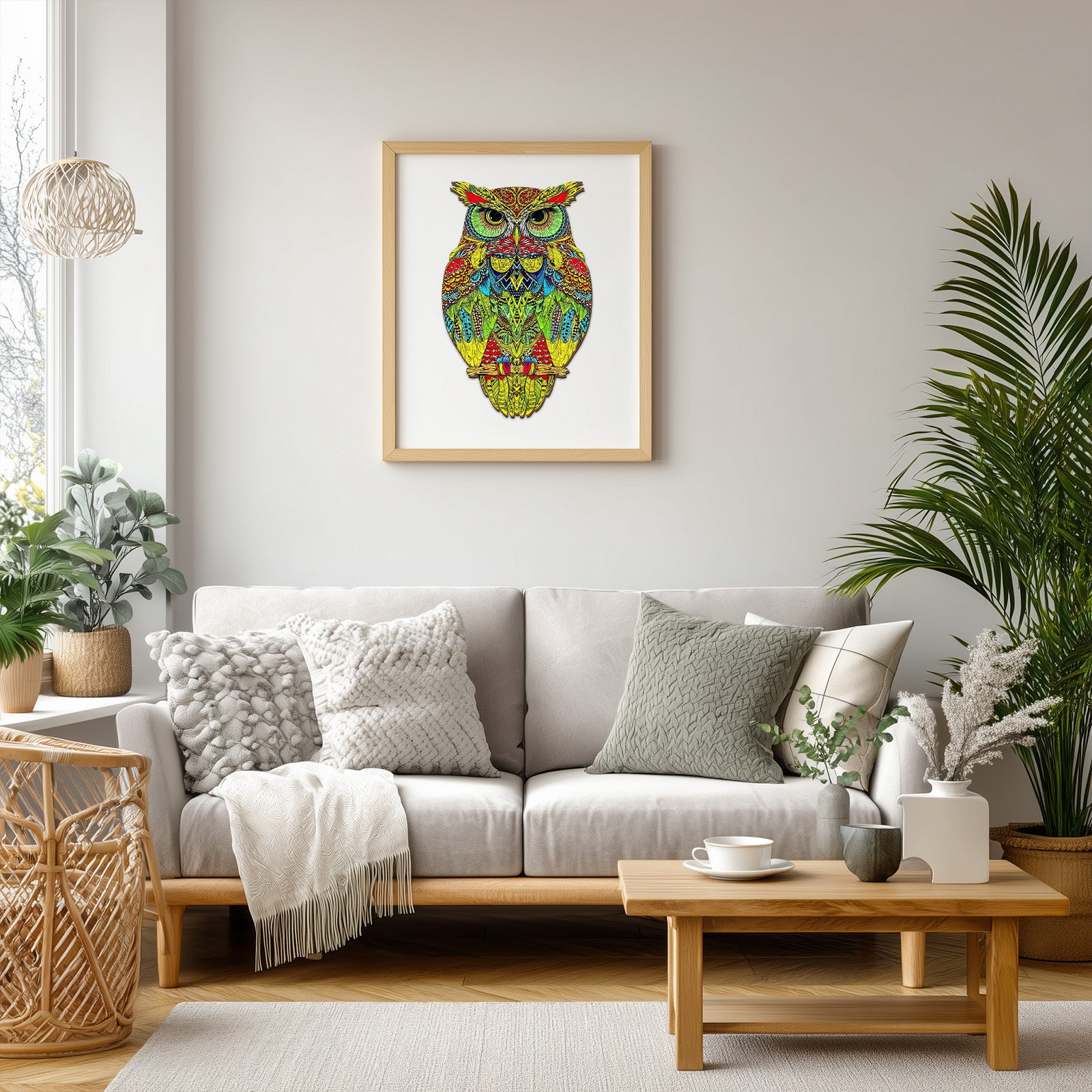 Double-sided Owl Unique Wooden Puzzles