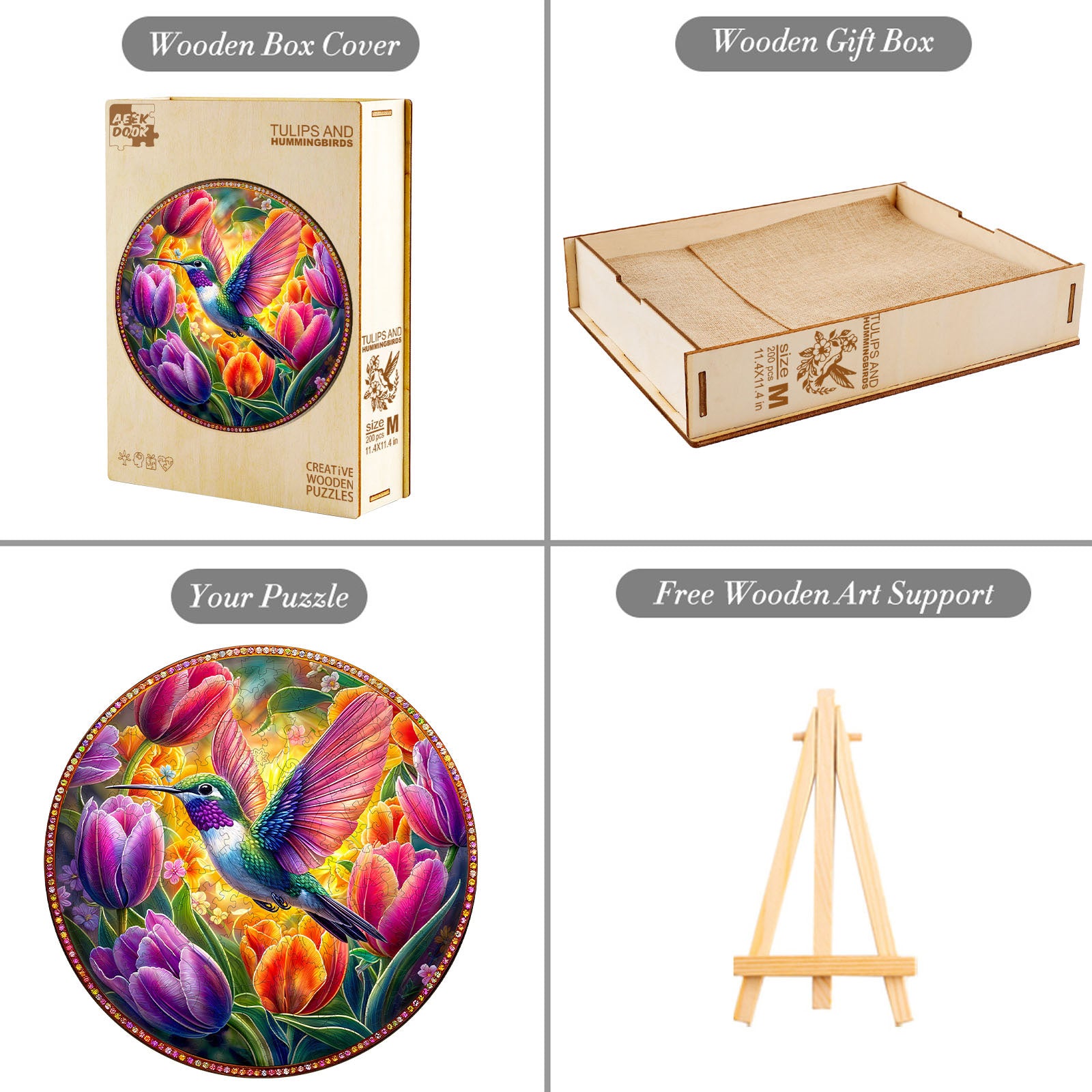 Tulips and Hummingbirds