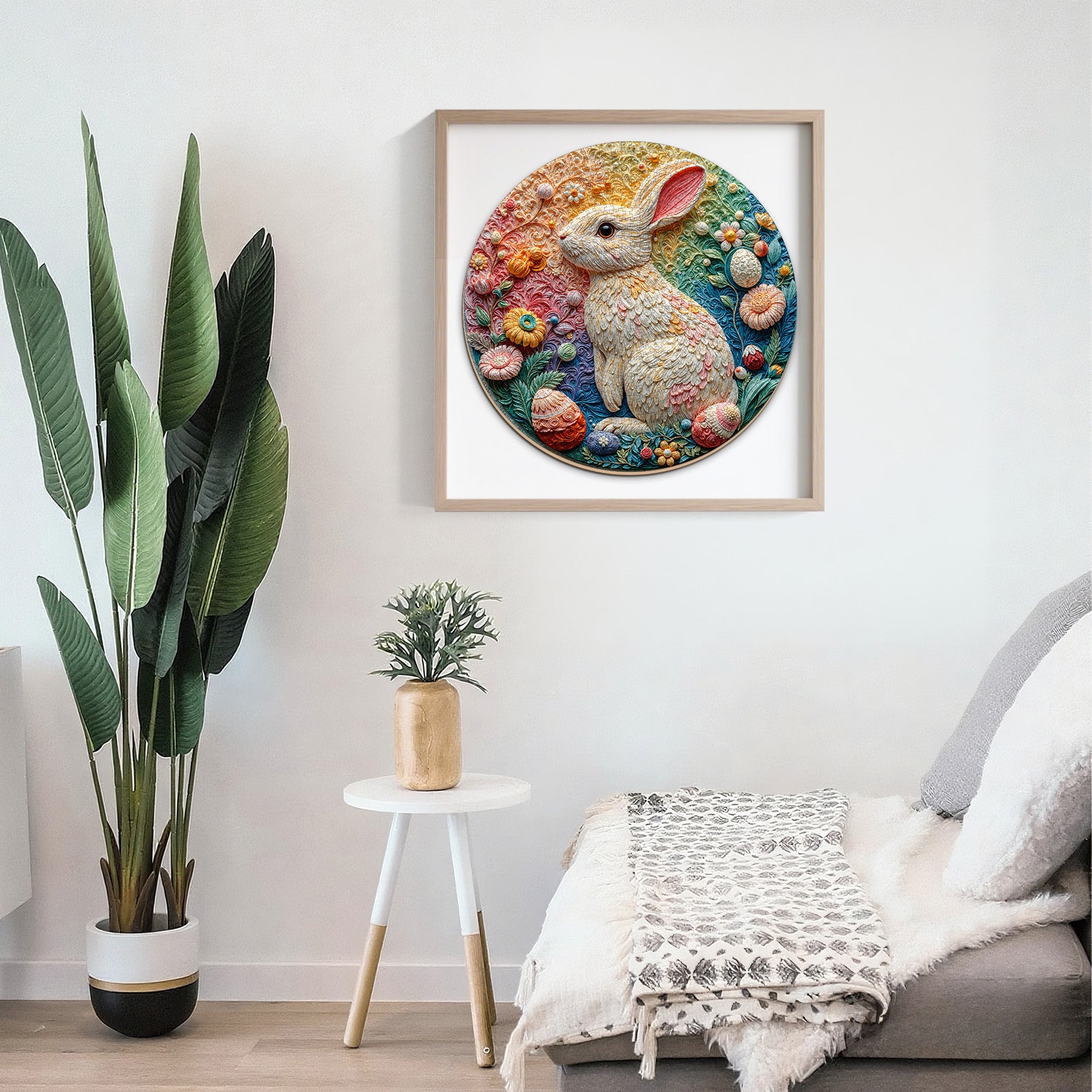 Embroidery Rabbit 1000 Piece Jigsaw Puzzles