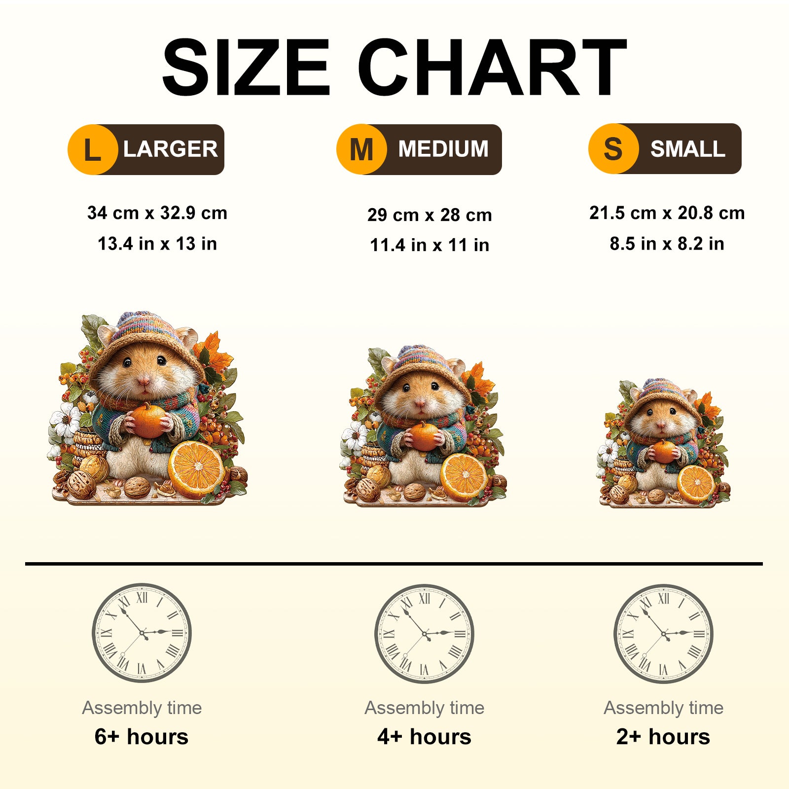Cute Hamster Wooden Puzzles for Adults - Aeekdook