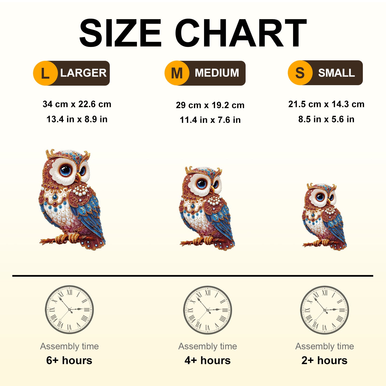 Diamond Art Owl 3D Vision Jigsaw Puzzles - Aeekdook