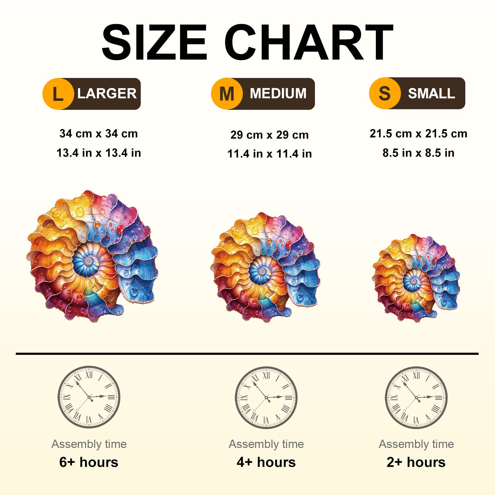 Colorful Nautilus Wooden Jigsaw Puzzles for Adults - Aeekdook