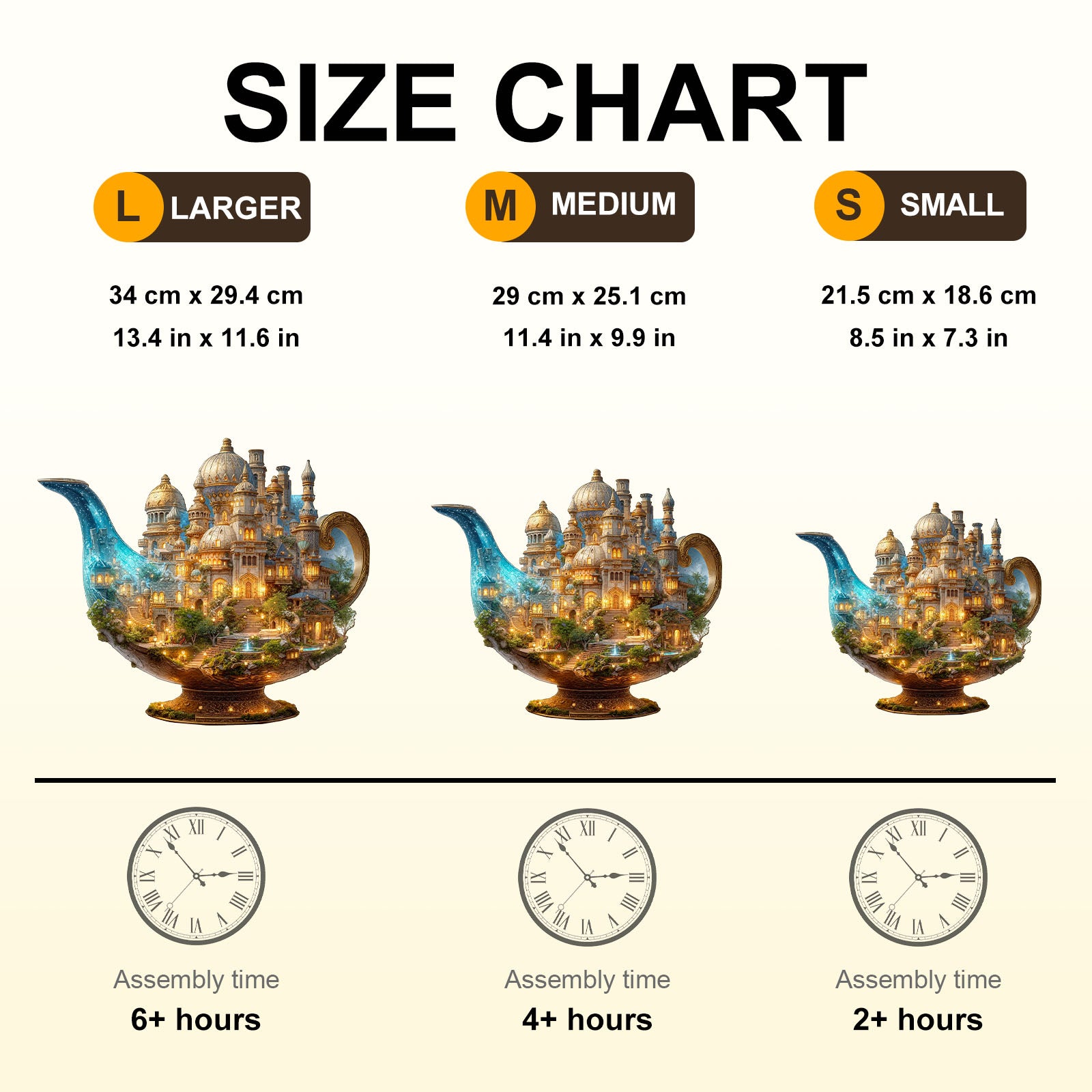 Enchanted Teapot Citadel Wooden Jigsaw Puzzles - Aeekdook