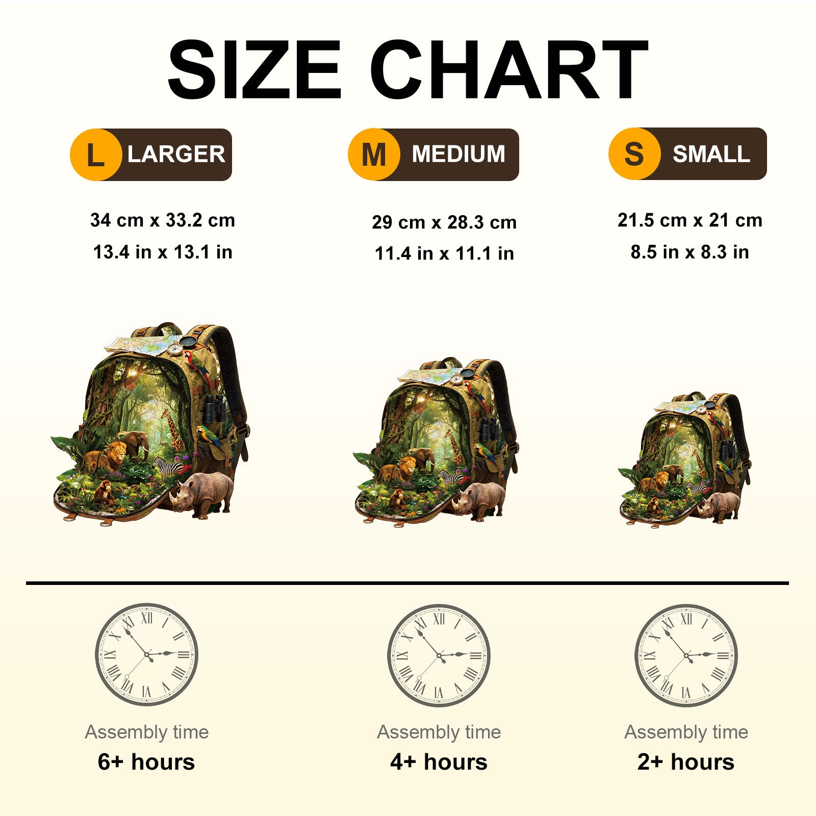 Peak African Safari Wooden Puzzle for Adults - Aeekdook