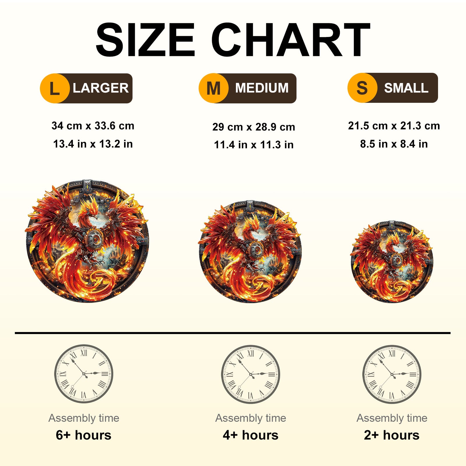 Mechenical Fire Phoenix Wooden Jigsaw Puzzles - Aeekdook