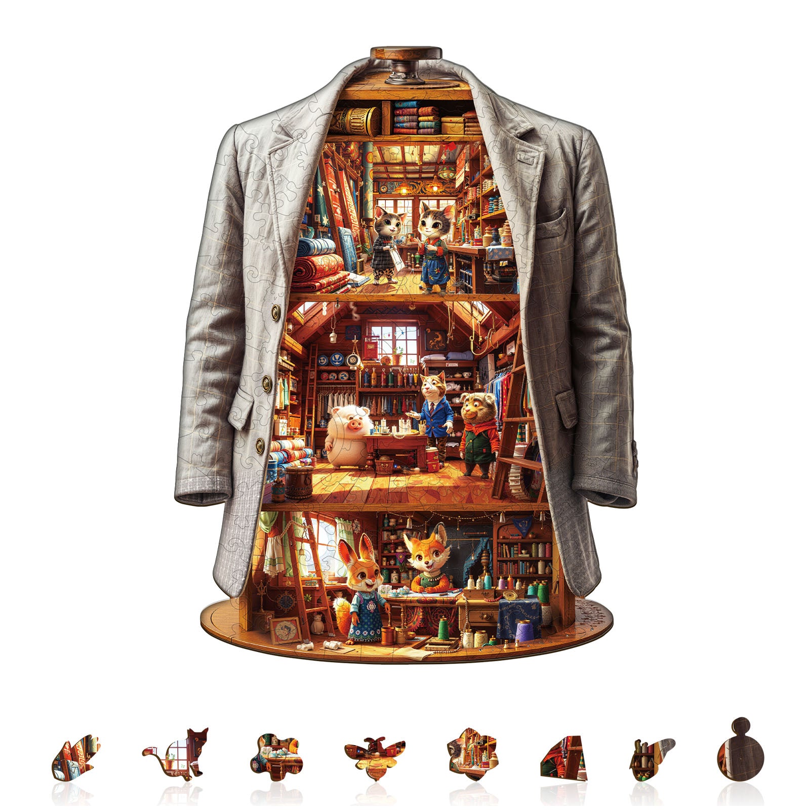 Blissful Wardrobe Wood Puzzles for Adults - Aeekdook