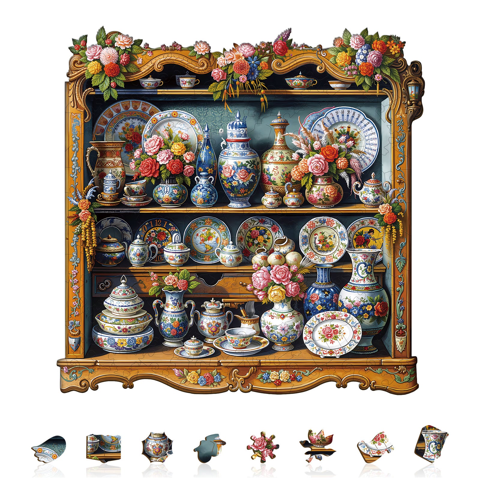 Porcelain Treasures Wooden Puzzles for Adults - Aeekdook