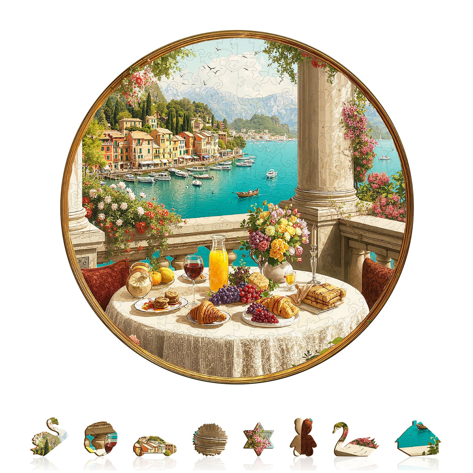 Afternoon Tea Scenery Wood Puzzles for Adult - Aeekdook