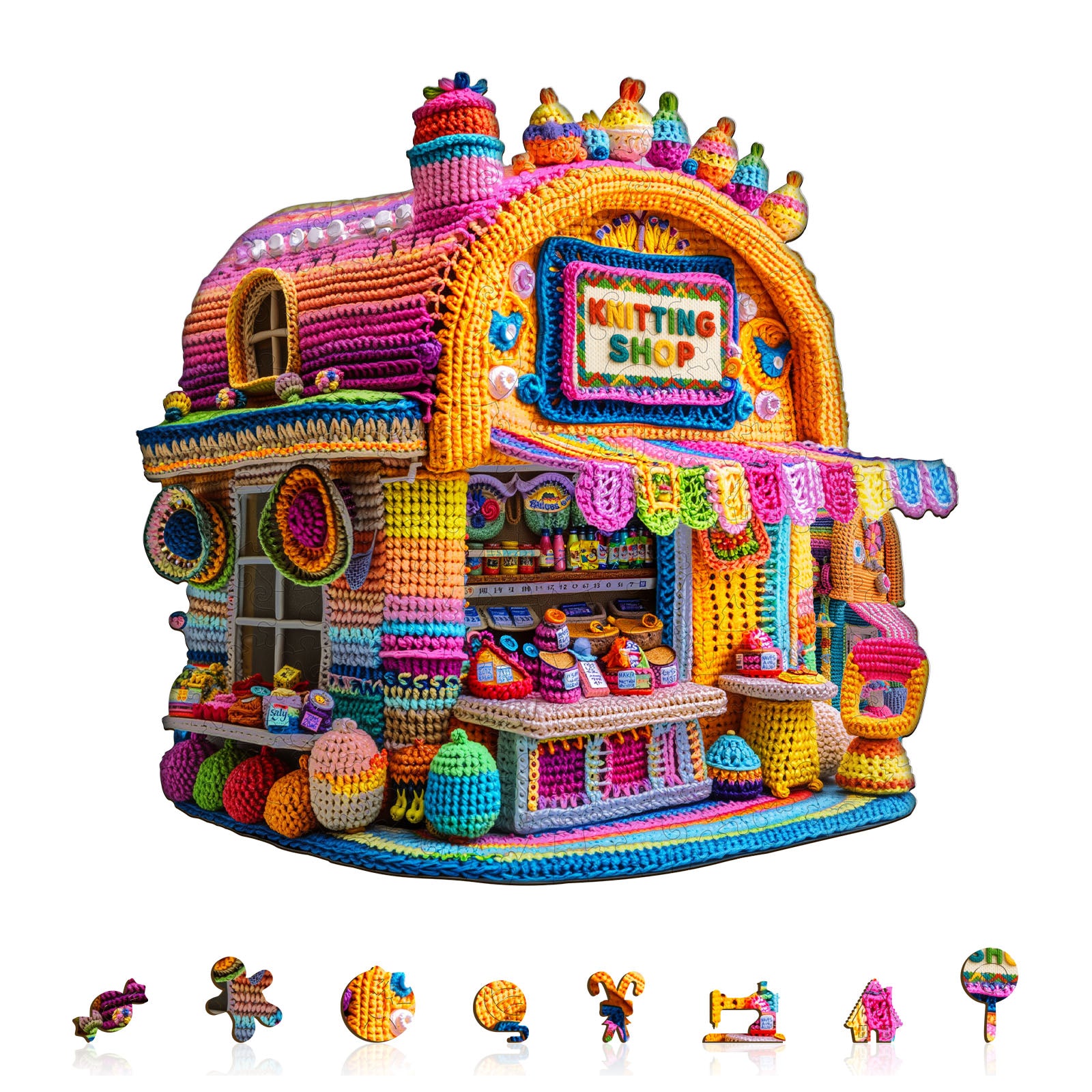 Knitting Shop Unique Wooden Puzzles - Aeekdook