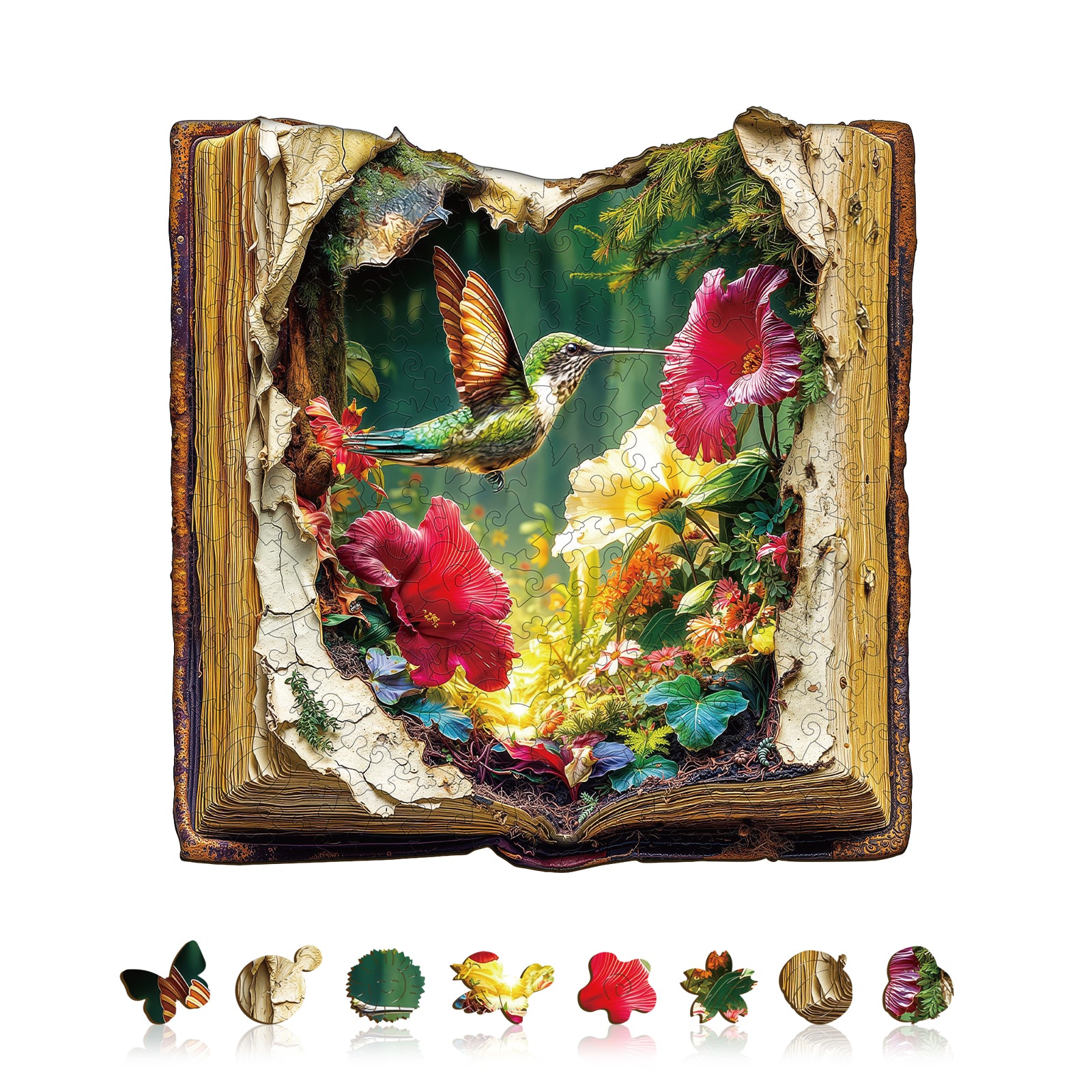 Whispering Wings Wooden Jigsaw Puzzles - Aeekdook