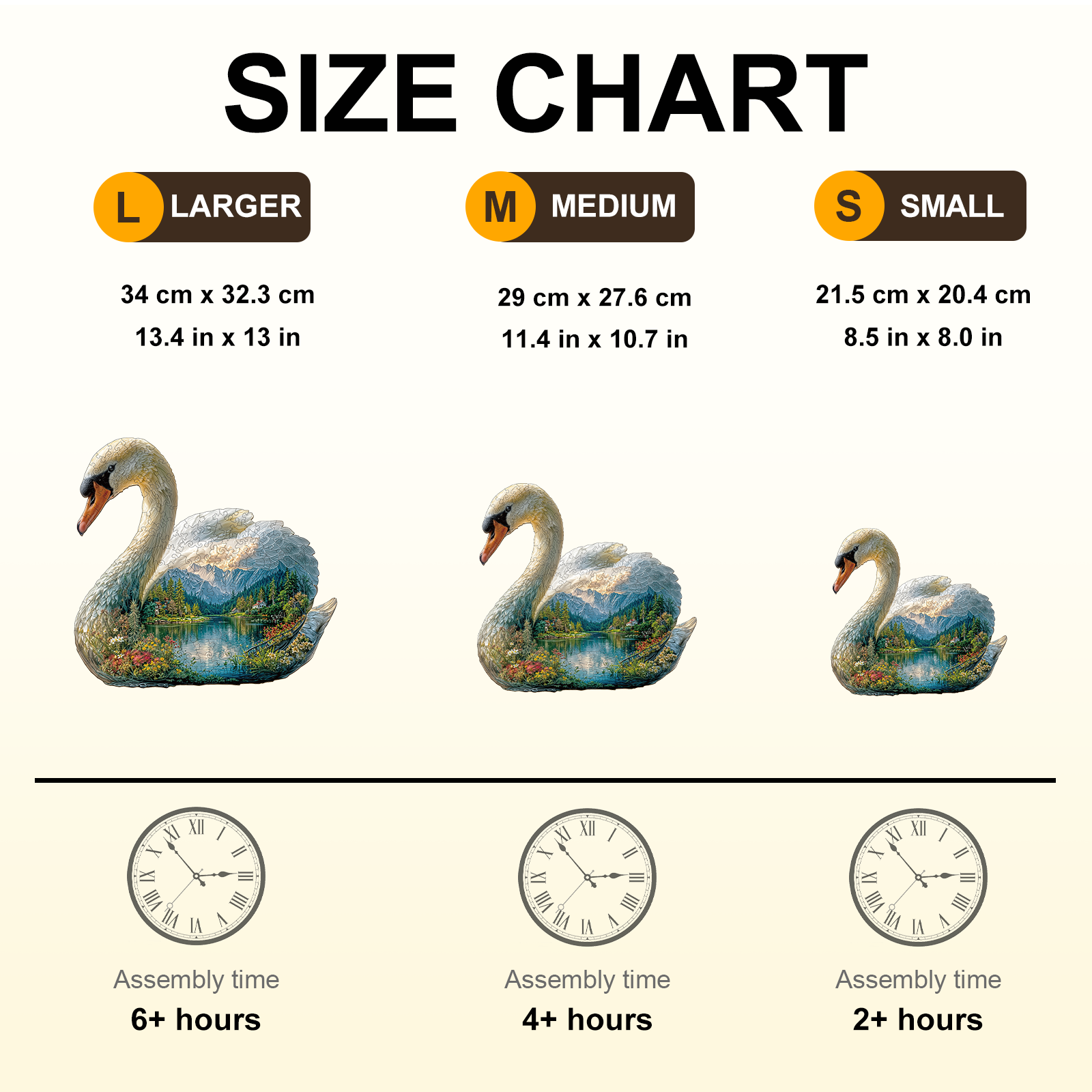 Swan Dream Wooden Jigsaw Puzzles - Aeekdook