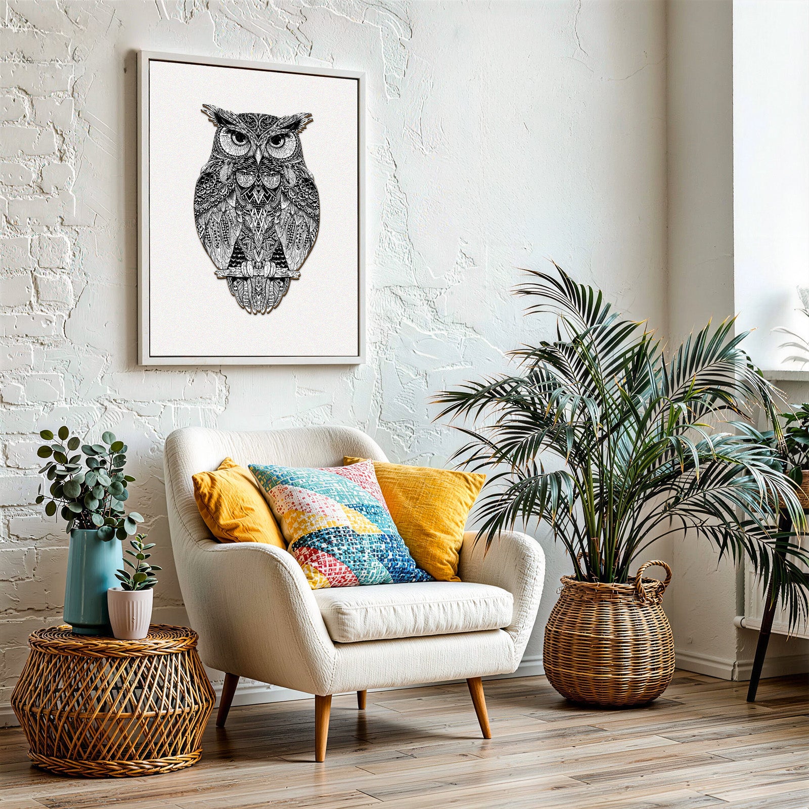 Double-sided Owl Unique Wooden Puzzles
