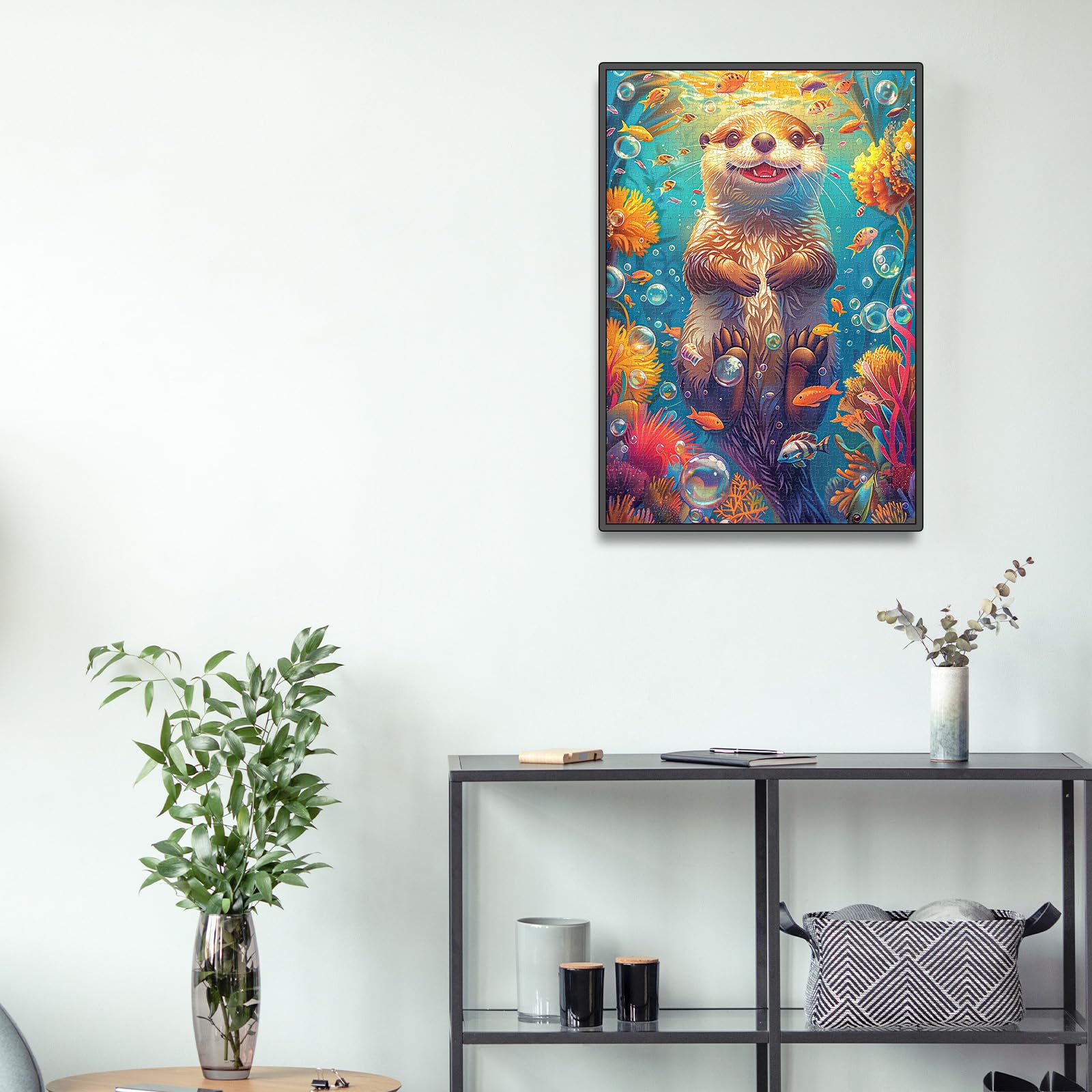 Fantasy Otter 1000 Piece Wooden Jigsaw Puzzle for Adults - Aeekdook