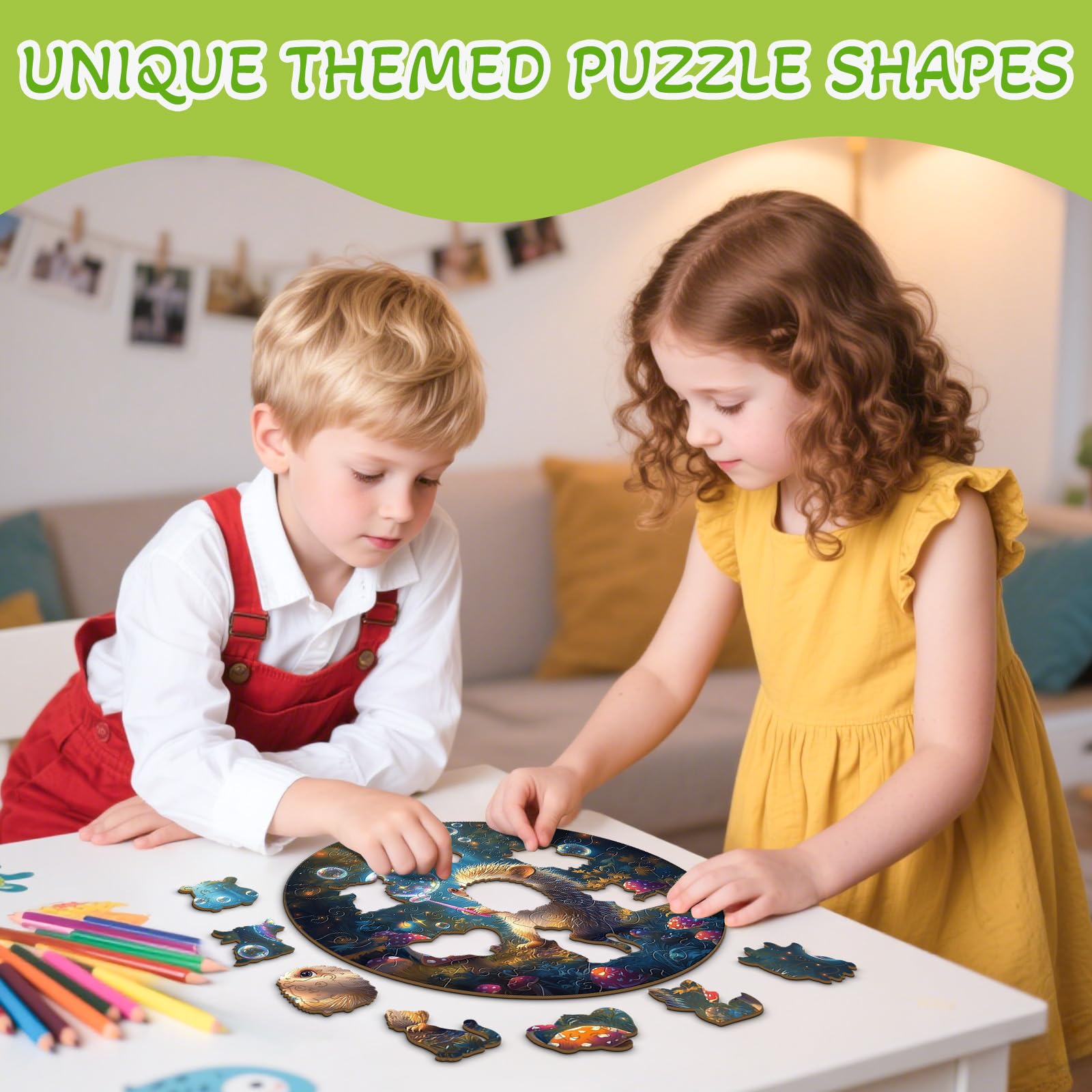 Bubble Hedgehog 50 Pieces Children Puzzles - Aeekdook