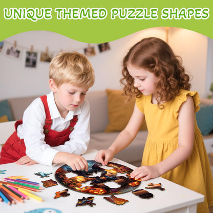 Halloween Black Bat 50 Pieces Children Puzzles