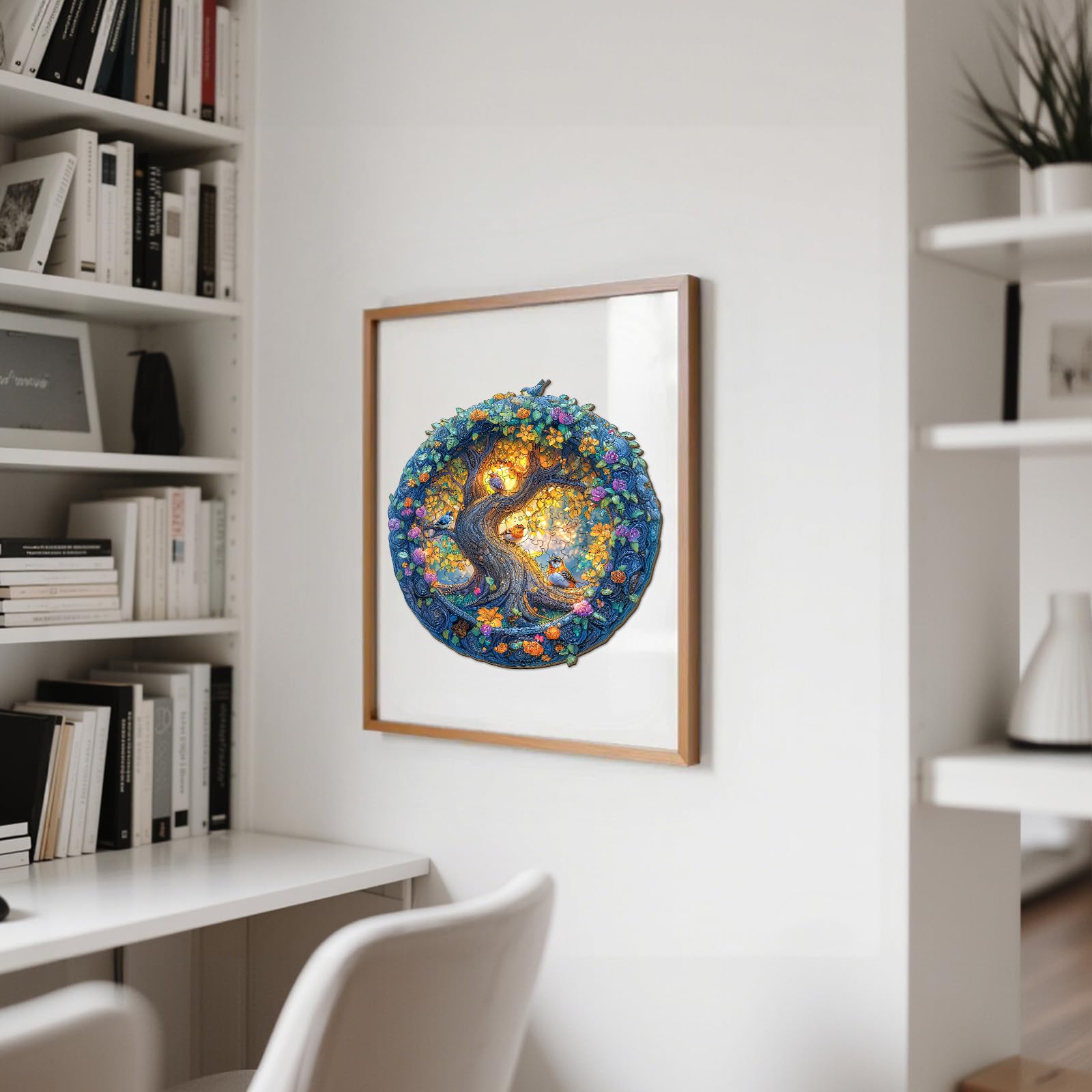 Jungle Bird Wood Puzzle for Adults Tropical Nature - Aeekdook