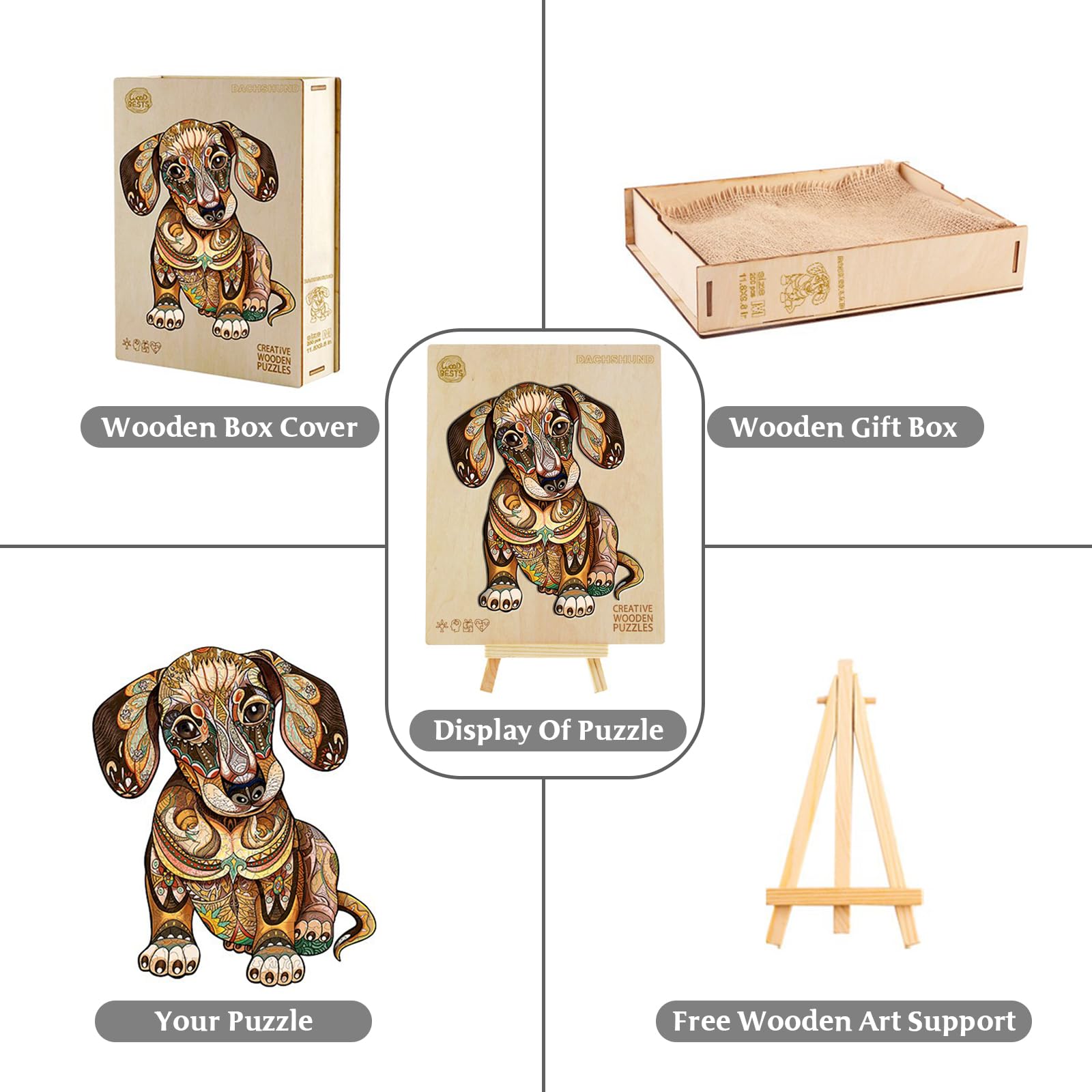 Dachshund Wooden Jigsaw Puzzles