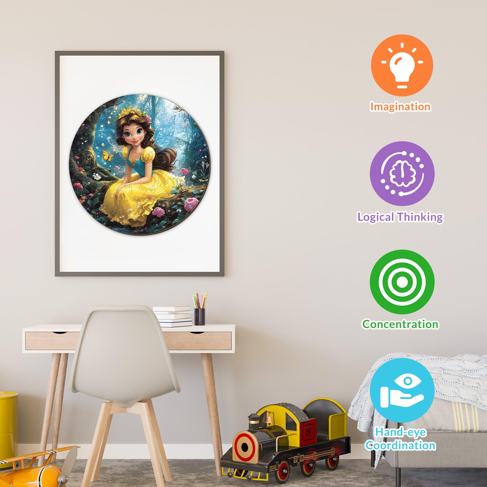 Forest Princess 50 Pieces Kids Wood Puzzle - Aeekdook