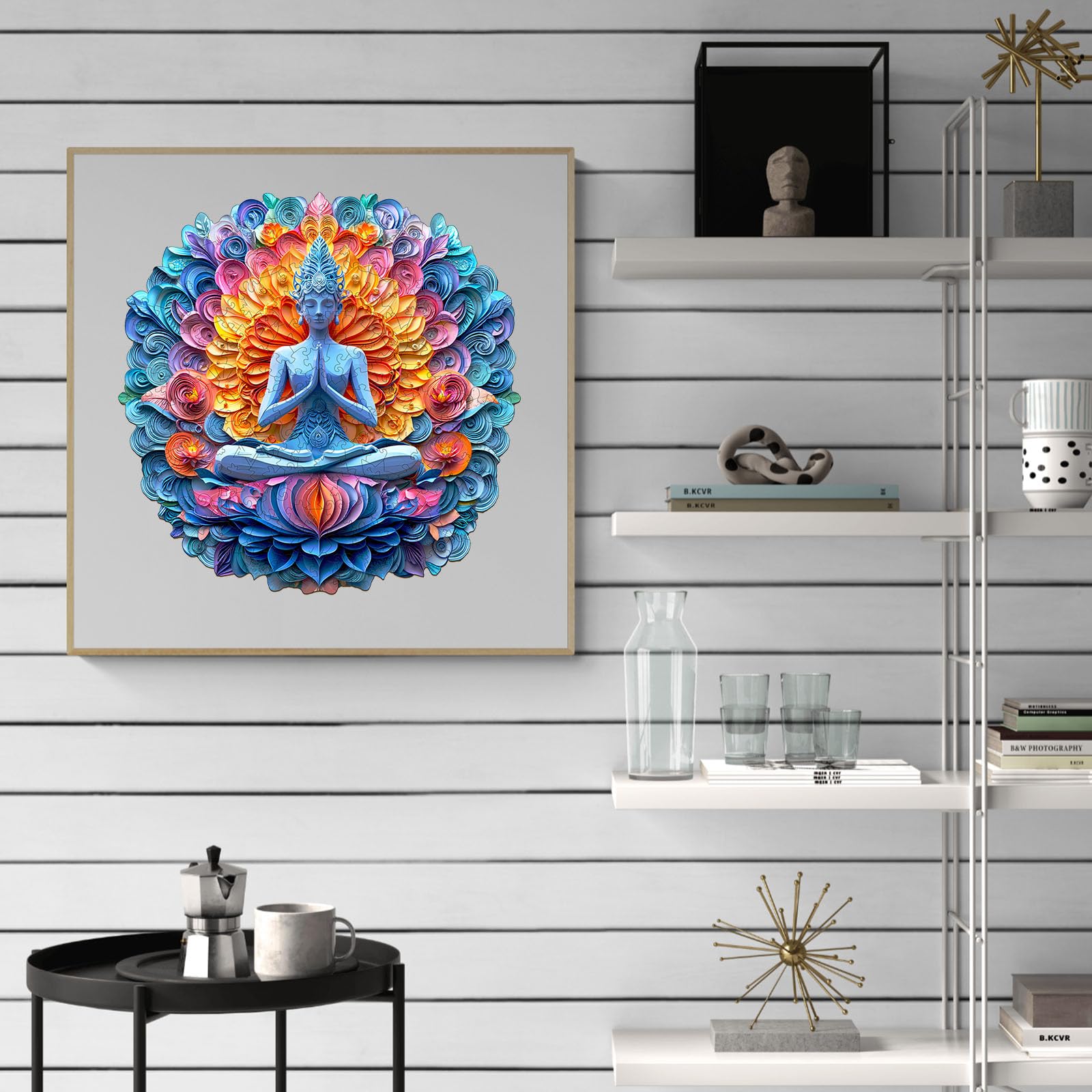 Mandala Yoga Wood Puzzle Meditation & Zen Gift - Aeekdook
