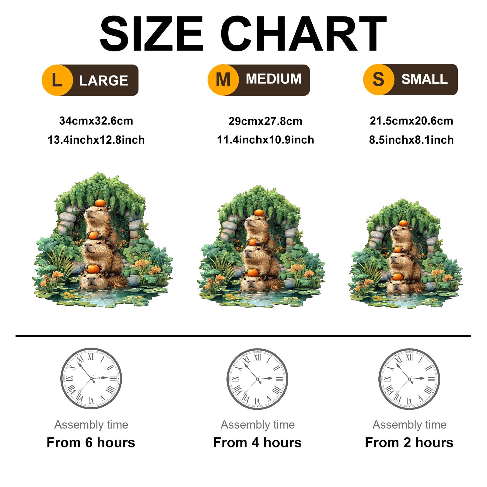 Capybara Wooden Puzzles