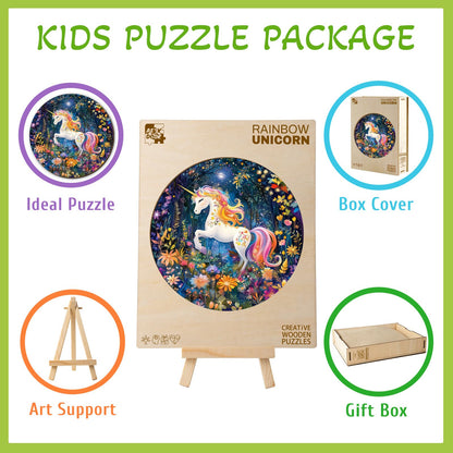 Rainbow Unicorn 50 Pieces Kids Puzzle