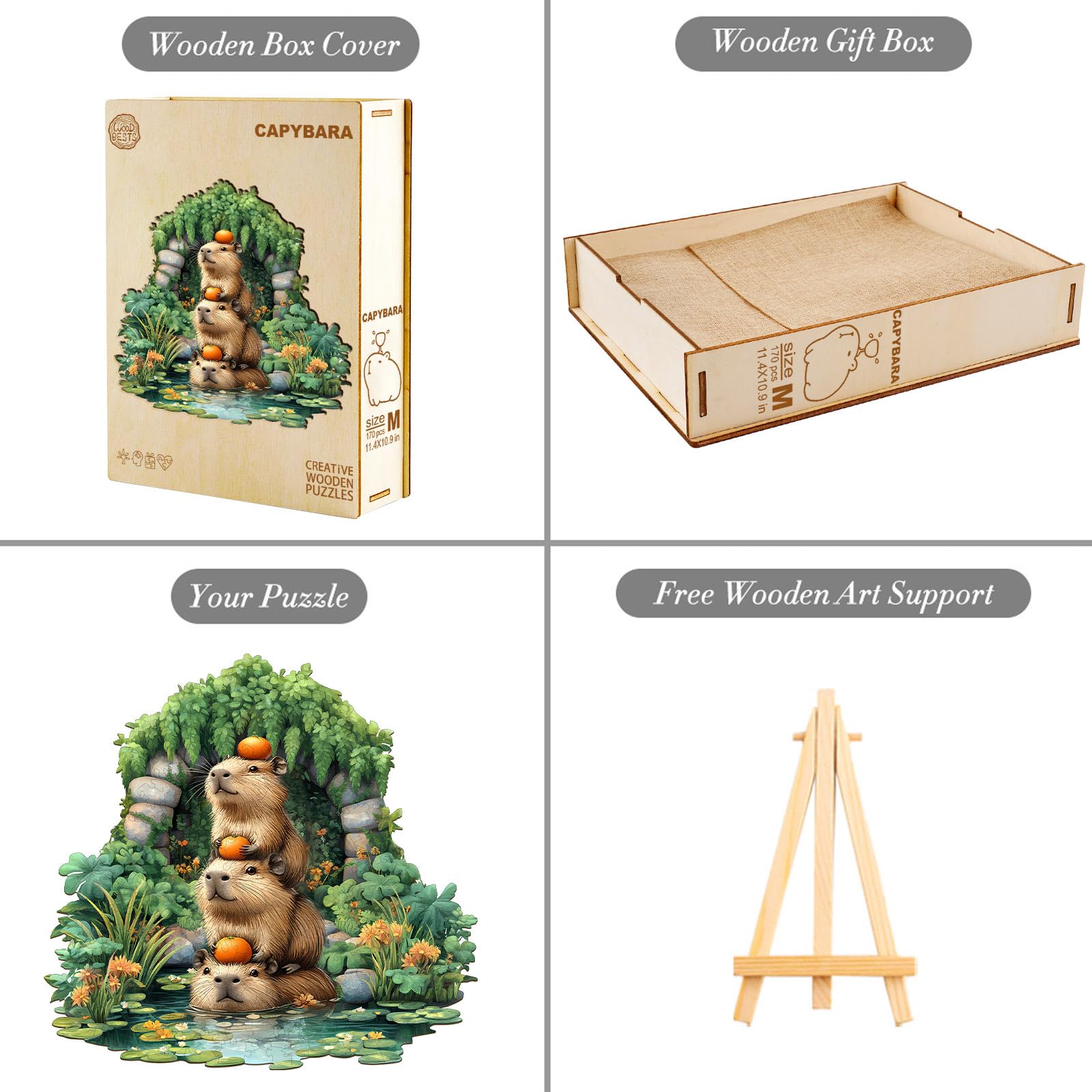 Capybara Wooden Puzzles