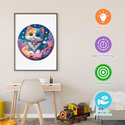 Celestial Kitten 50 Pieces Children Puzzles
