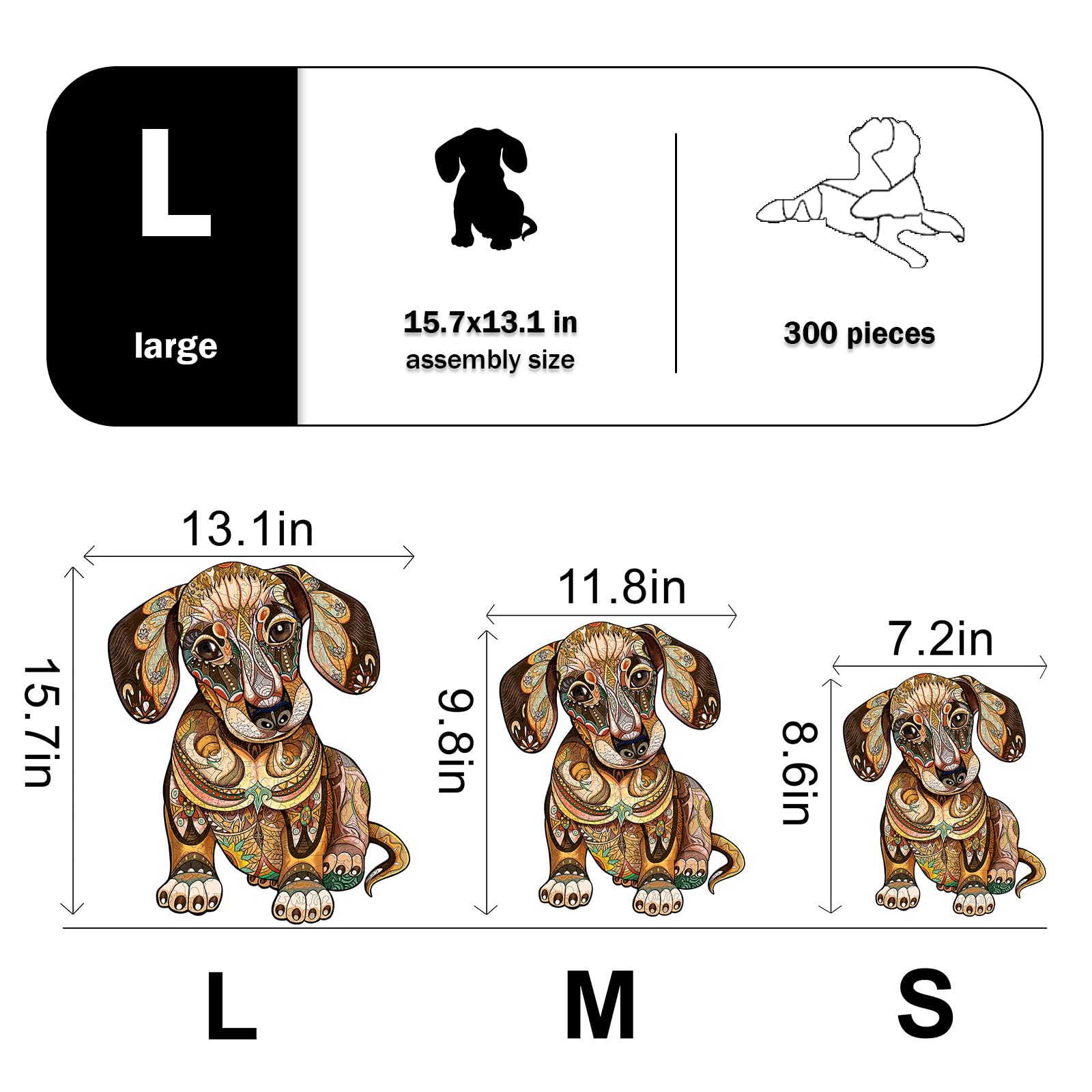 Dachshund Wooden Jigsaw Puzzles