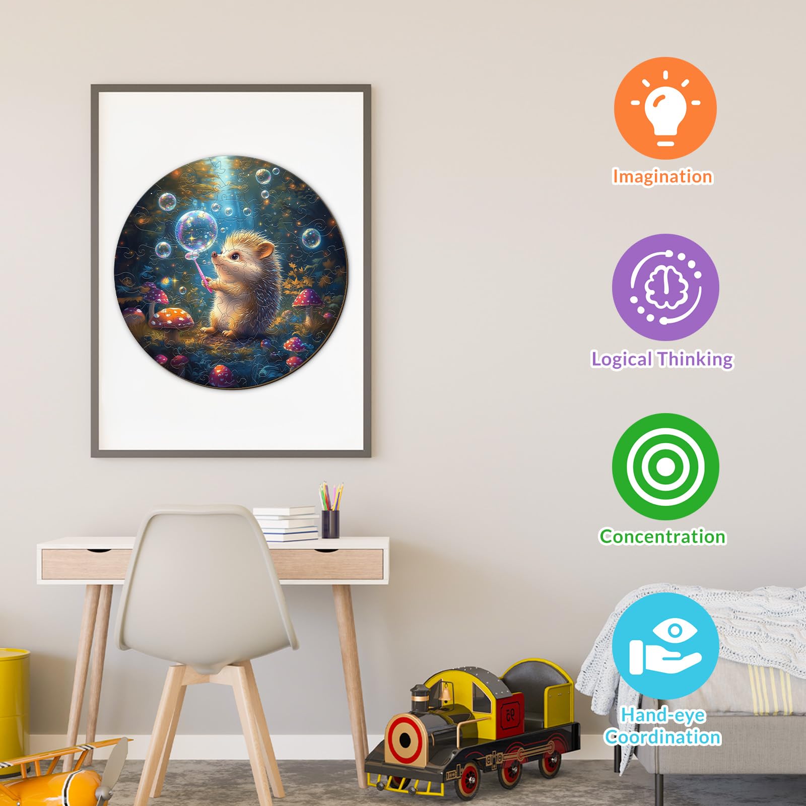 Bubble Hedgehog 50 Pieces Children Puzzles - Aeekdook