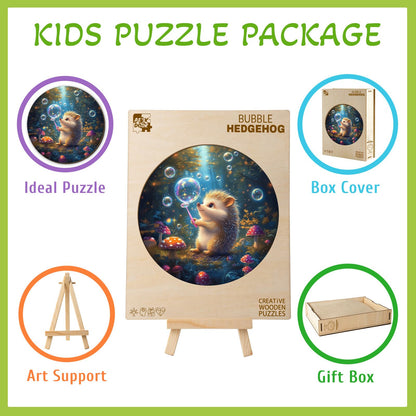 Bubble Hedgehog 50 Pieces Children Puzzles