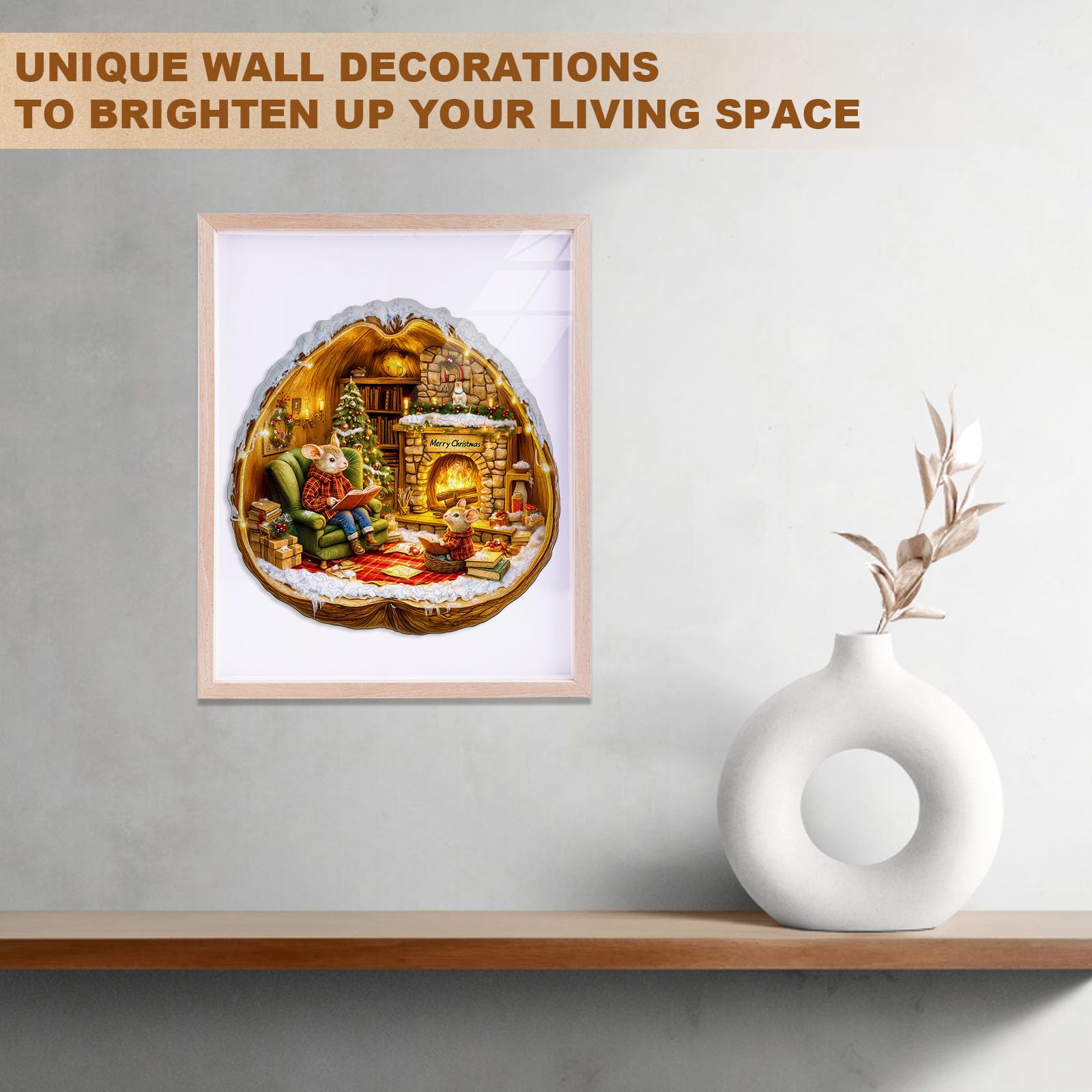 House of Mouse Wood Puzzle Miniature Fairy Cottage - Aeekdook