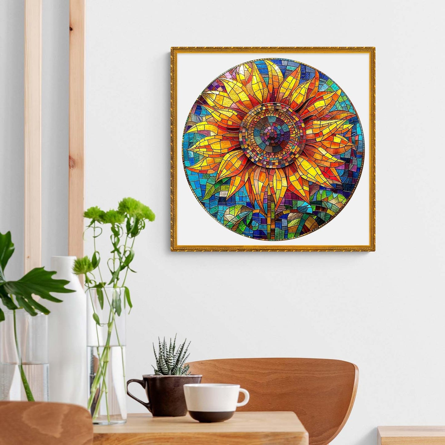 Stained Glass Sunflower