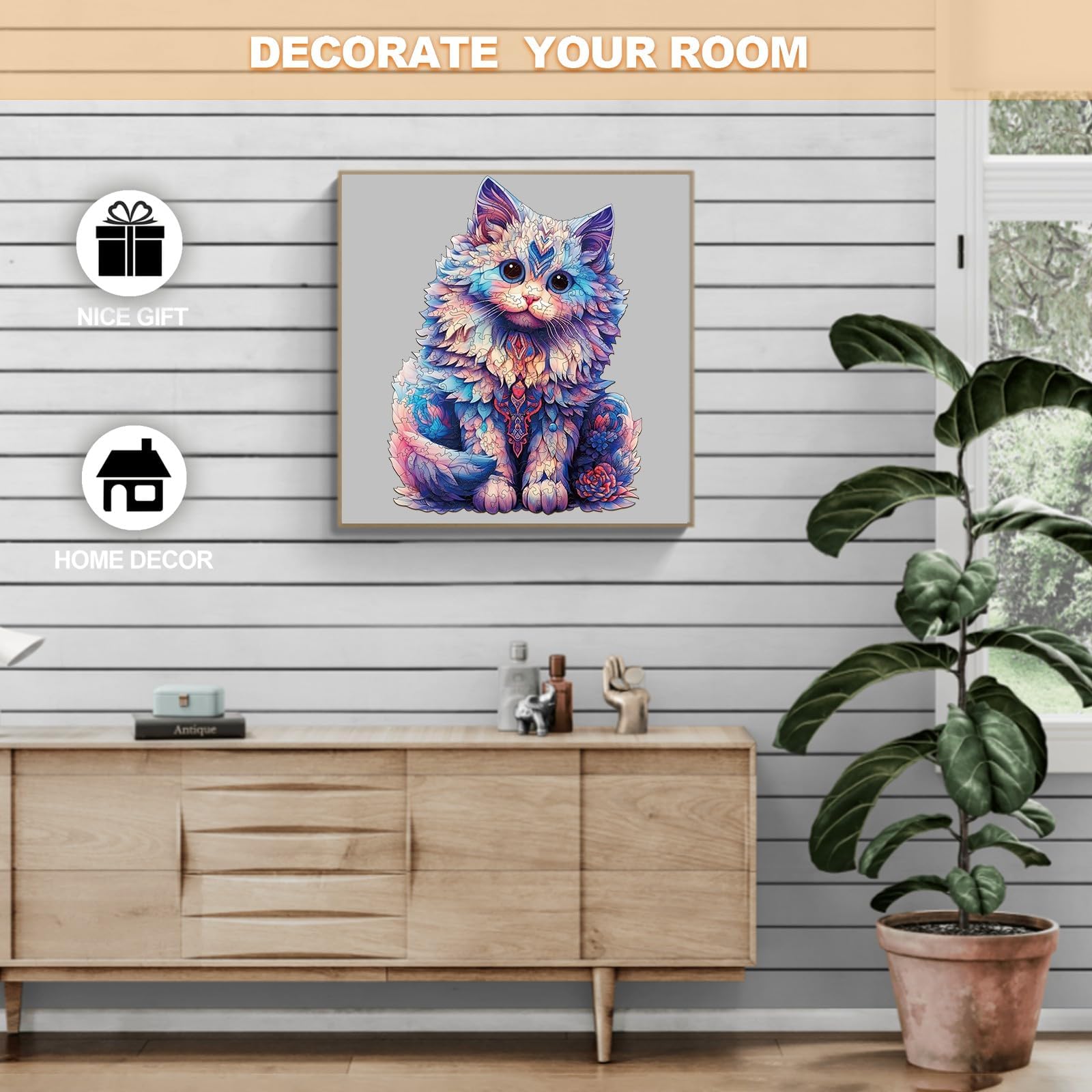 Ragdoll Cat Puzzle Wood Puzzles Adult