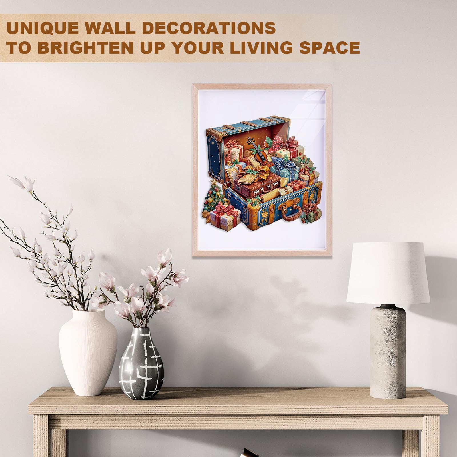 Music Gift Box Wood Puzzle Unique 3D Brain Teaser - Aeekdook