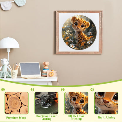 Cute Leopard 50 Pieces Kids Puzzle