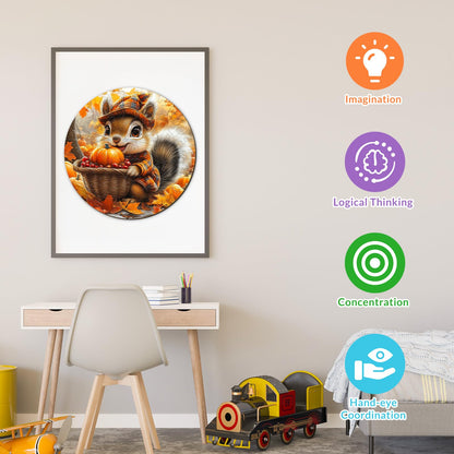 Squirrel's Harvest 50 Pieces Children Puzzles