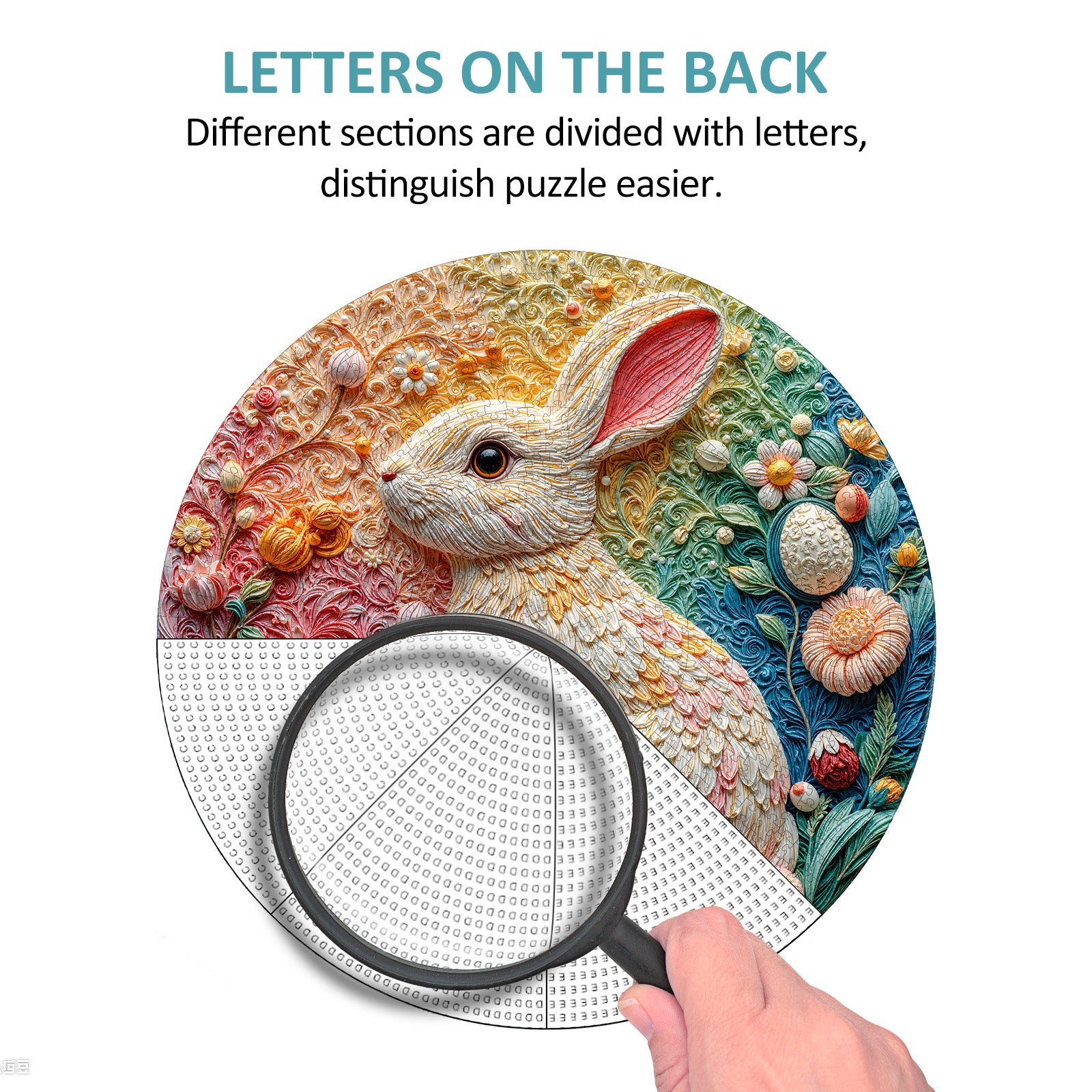 Embroidery Rabbit 1000 Piece Jigsaw Puzzles