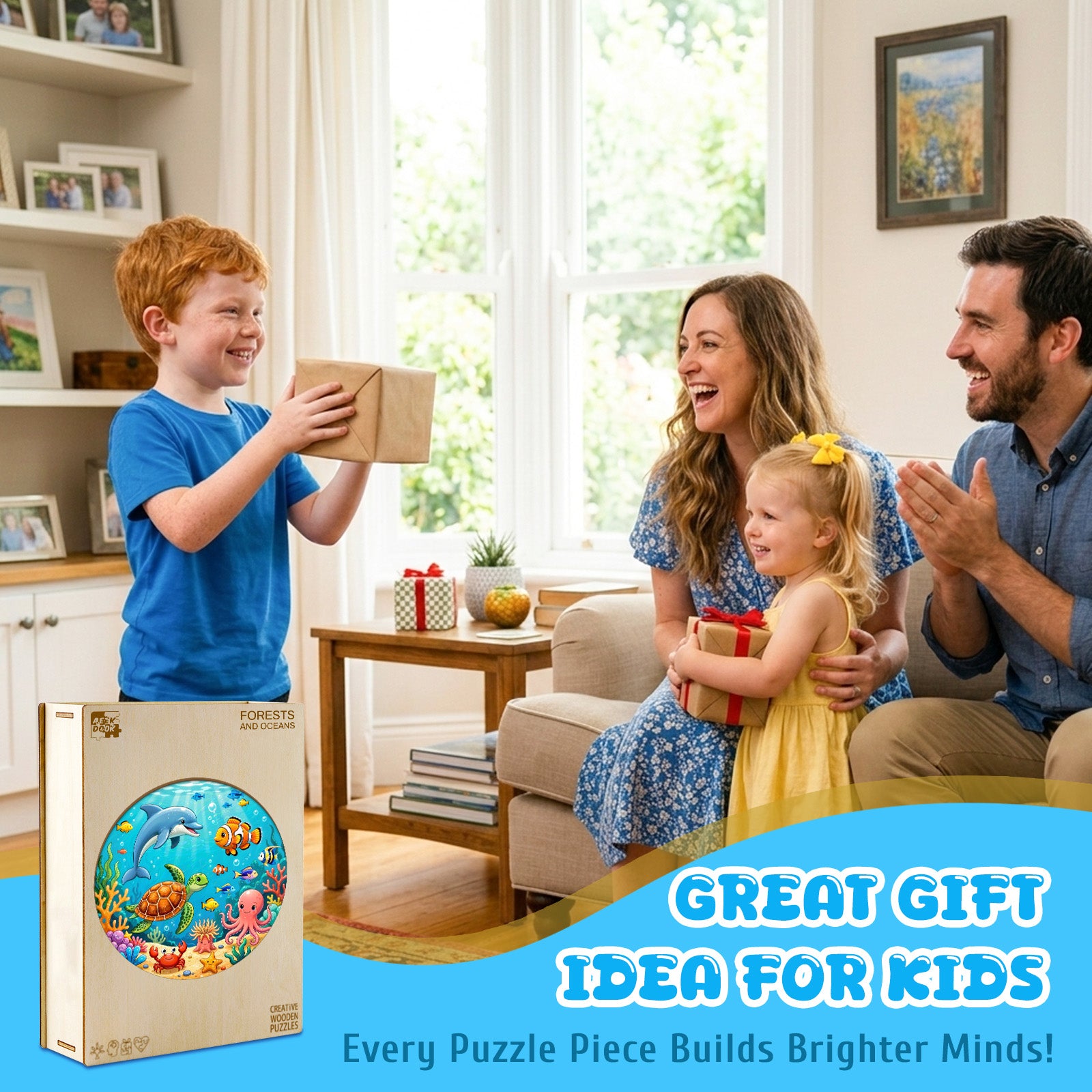 Forests and Oceans Wooden Puzzle for Toddlers