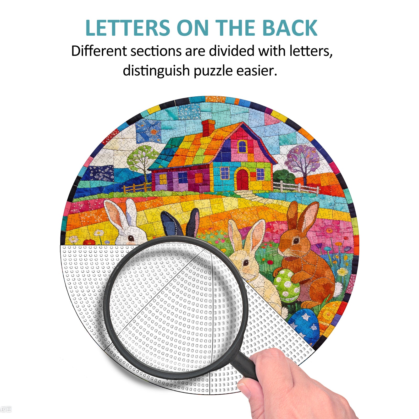 Patchwork Easter Bunny 1000 Piece Jigsaw Puzzles