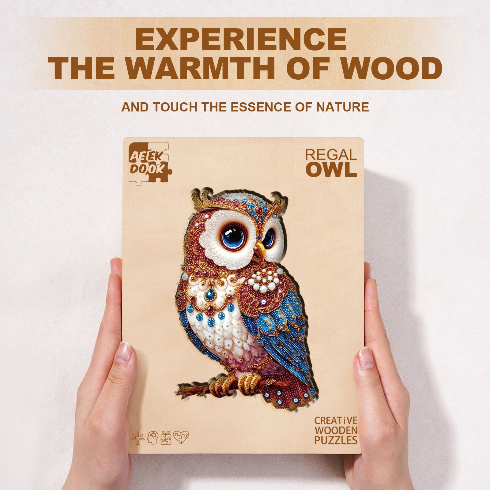 Diamond Art Owl 3D Vision Jigsaw Puzzles - Aeekdook