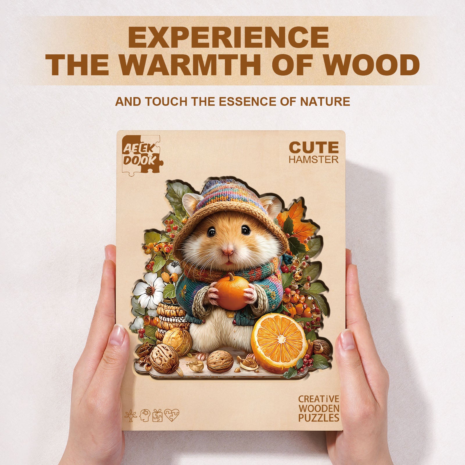 Cute Hamster Wooden Puzzles for Adults - Aeekdook