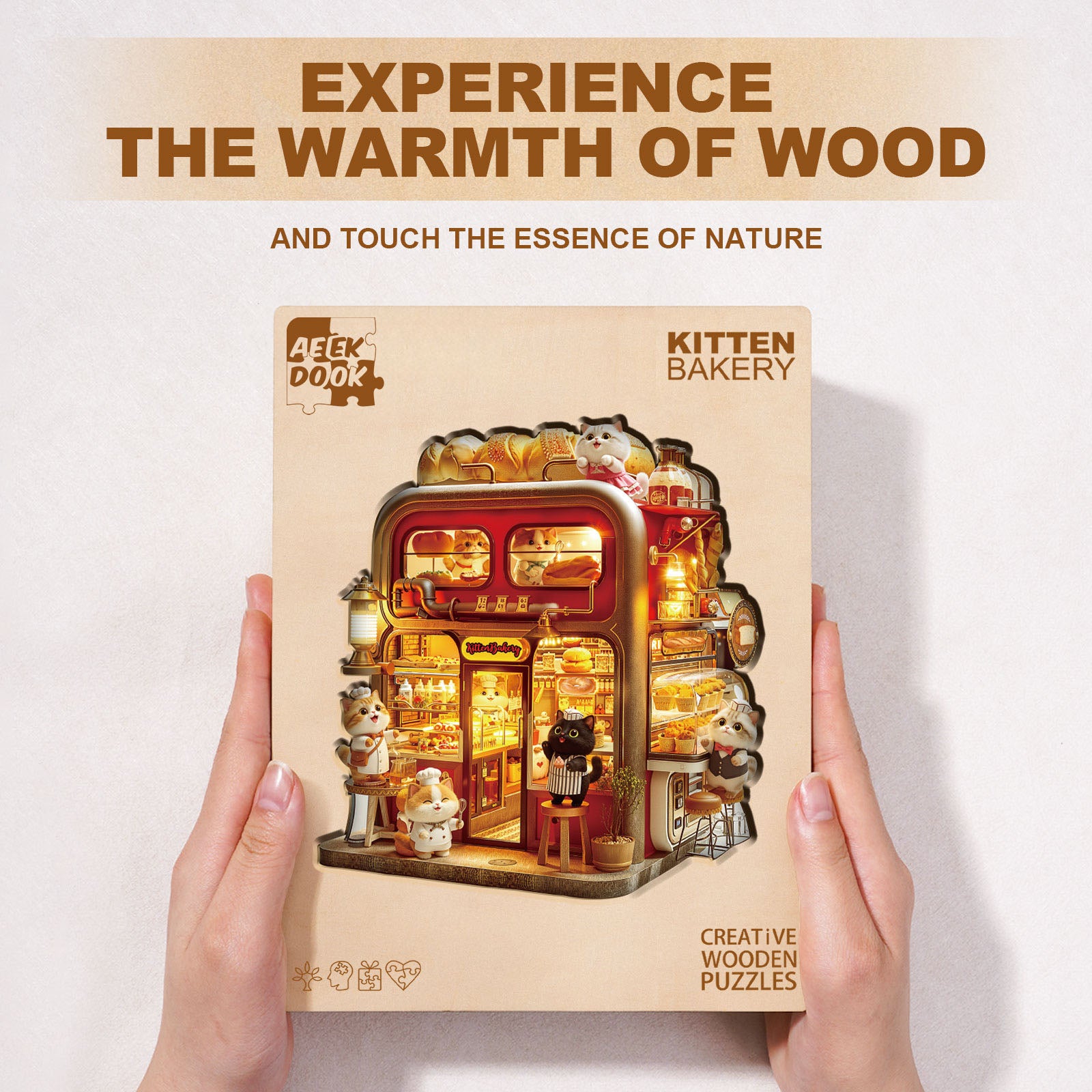 Kittery Bakery Wood Puzzle for Adults - Aeekdook