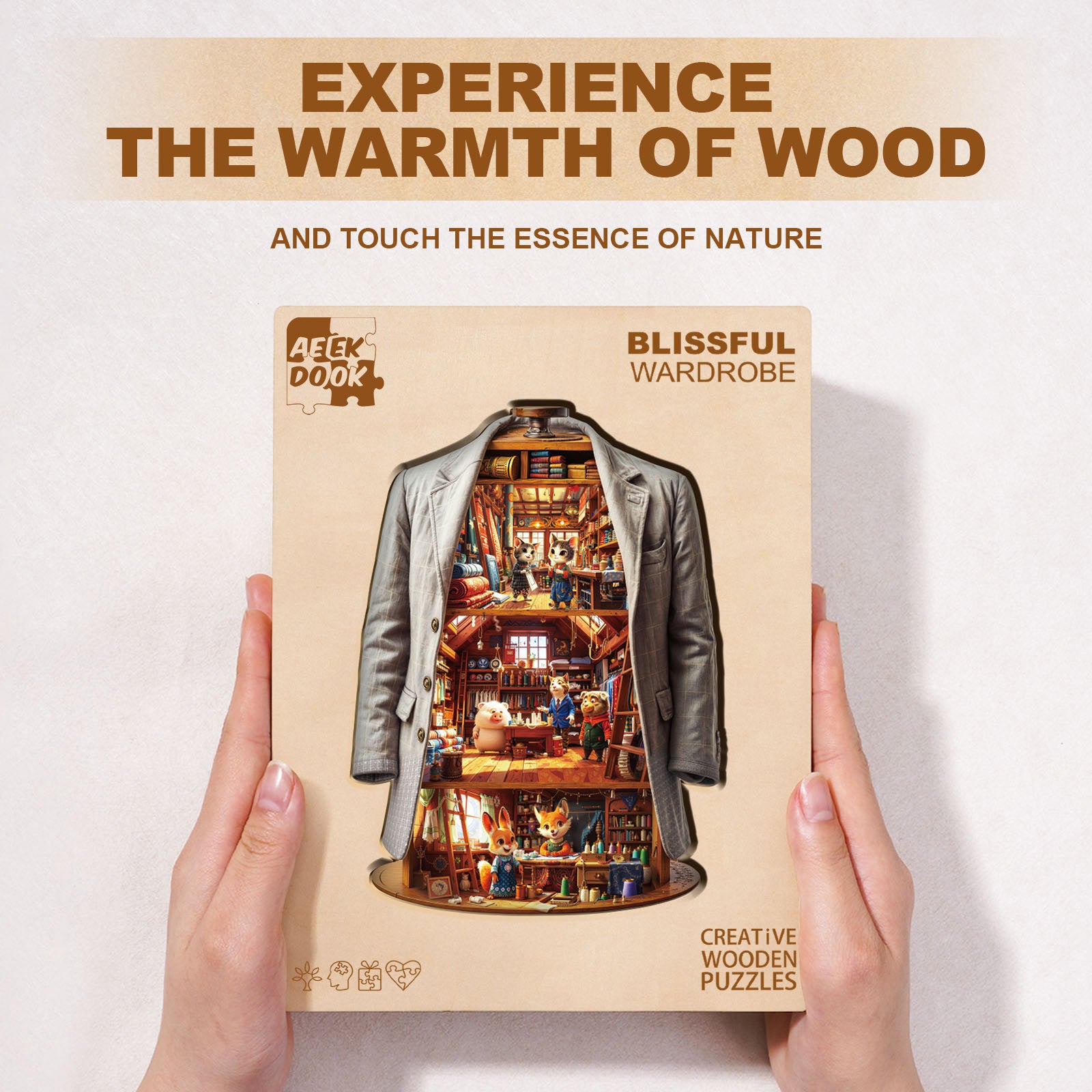 Blissful Wardrobe Wood Puzzles for Adults - Aeekdook
