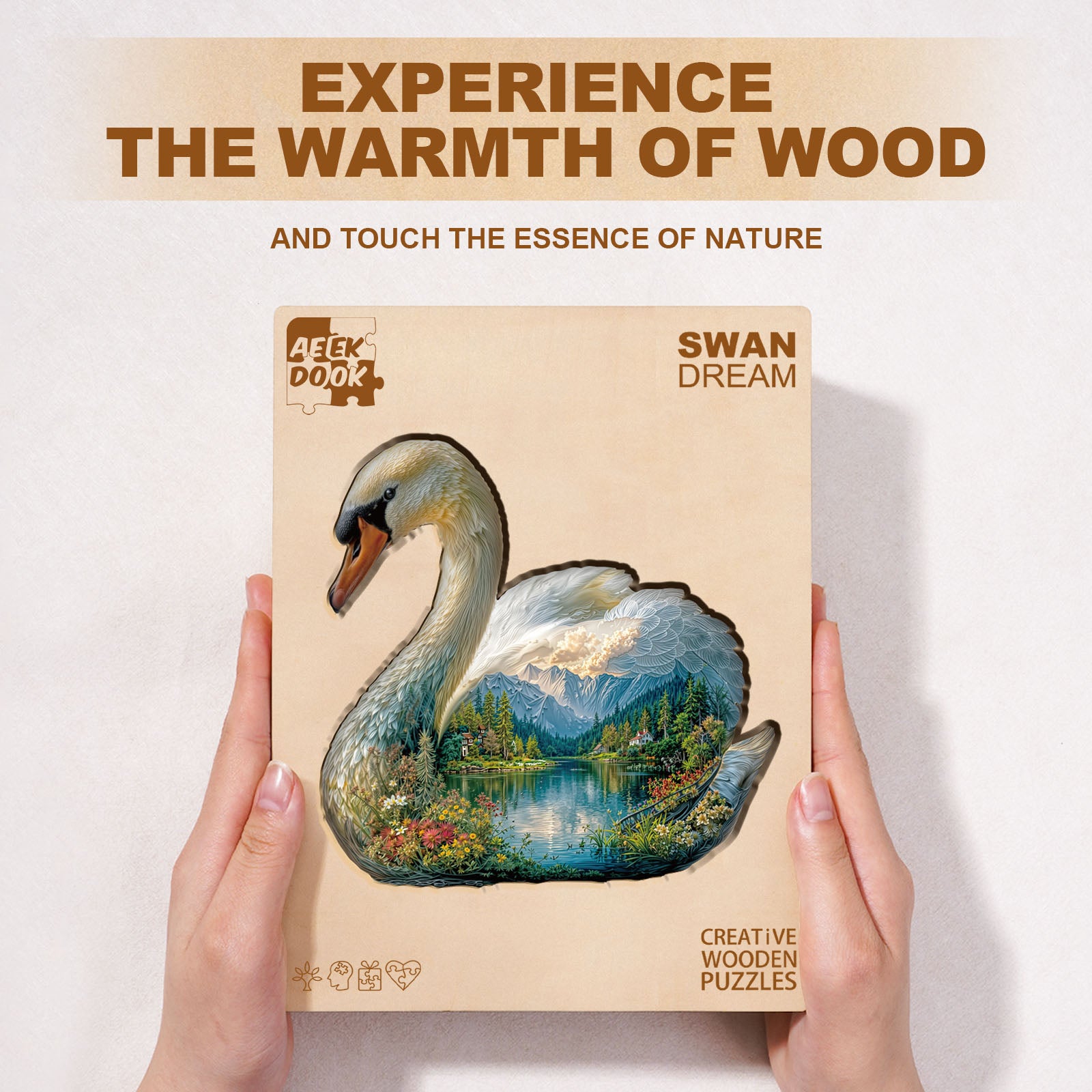 Swan Dream Wooden Jigsaw Puzzles - Aeekdook