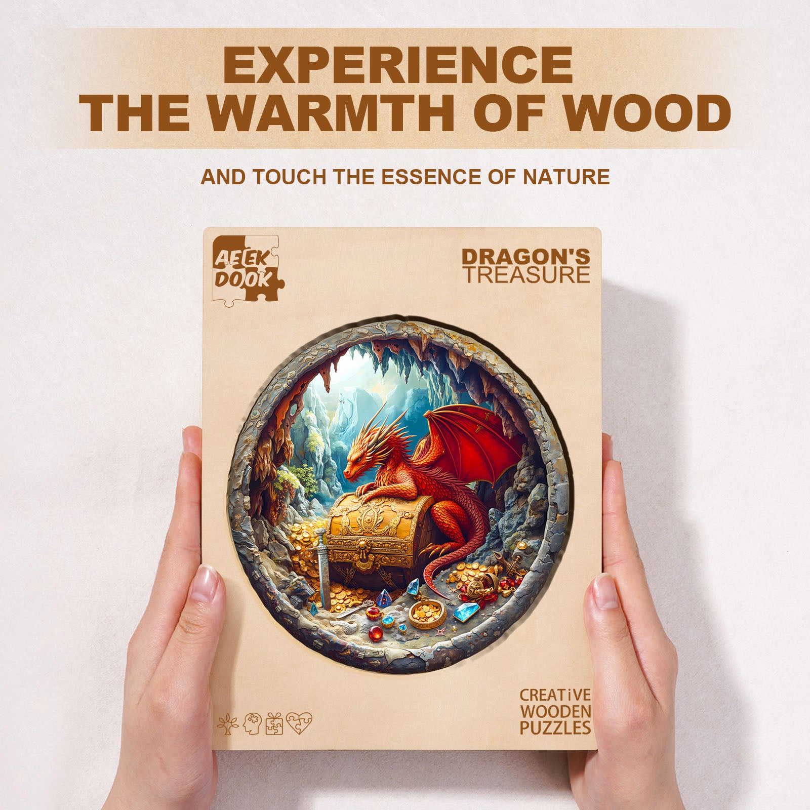 The Dragon Hoard Wooden Jigsaw Puzzles for Adults - Aeekdook