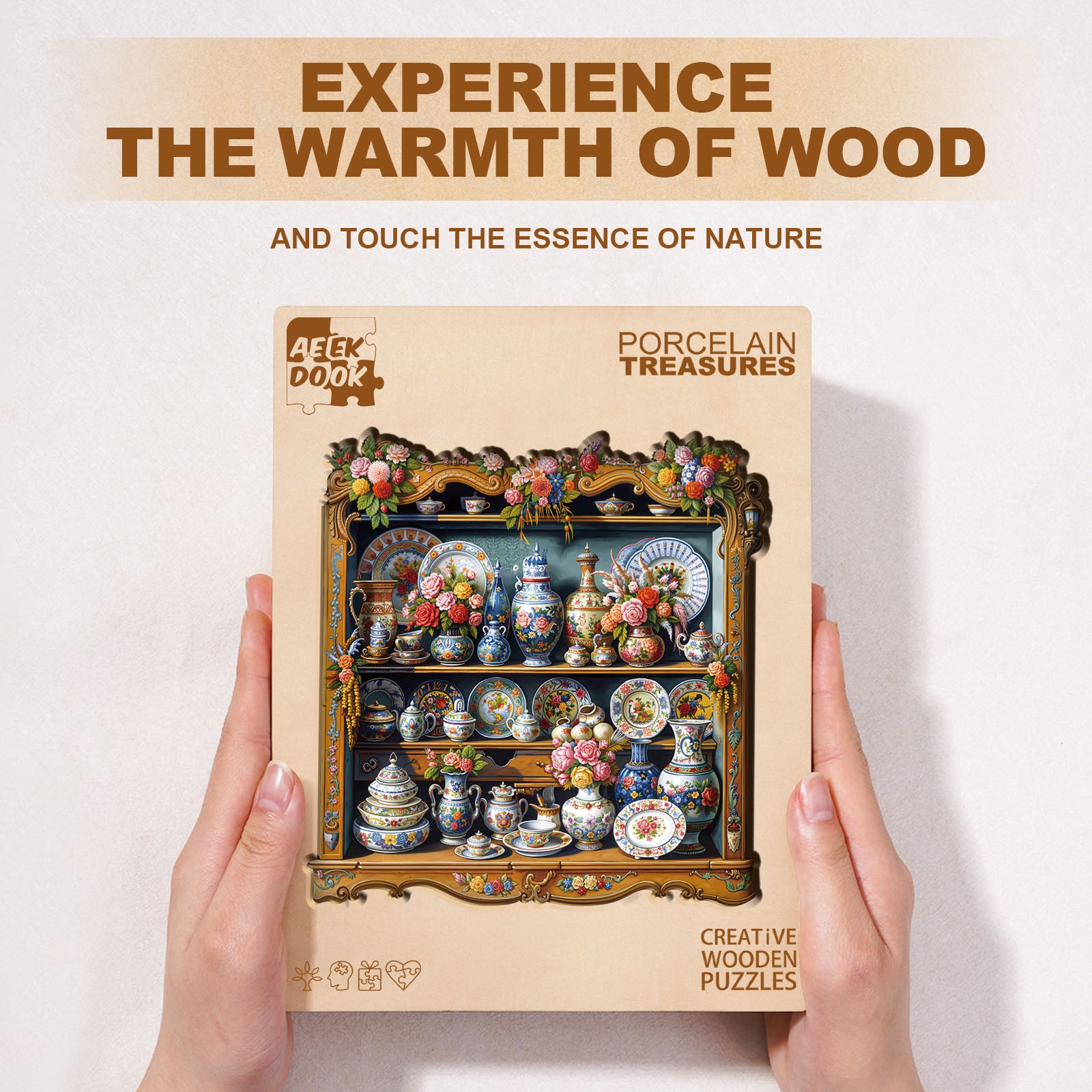 Porcelain Treasures Wooden Puzzles for Adults - Aeekdook