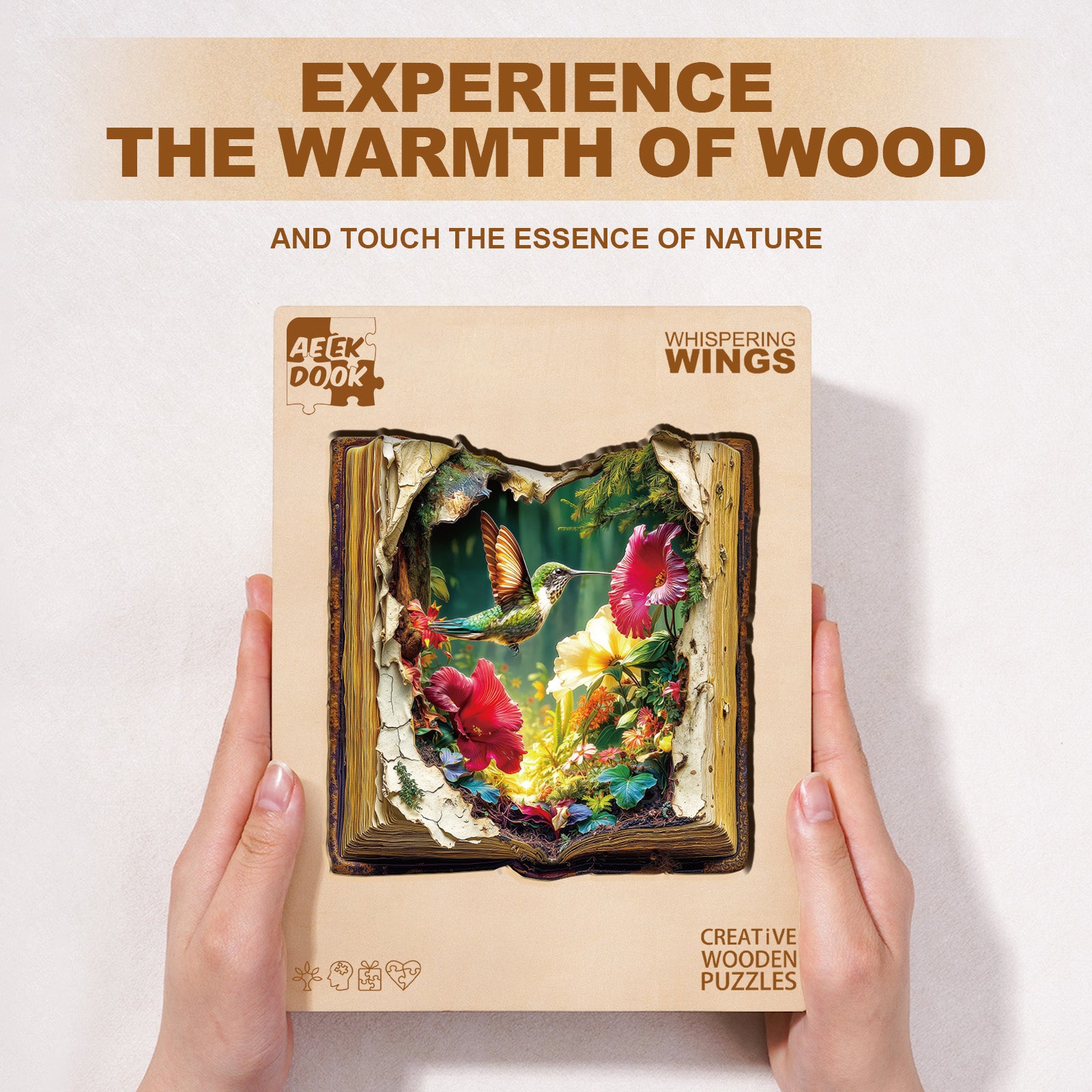 Whispering Wings Wooden Jigsaw Puzzles - Aeekdook